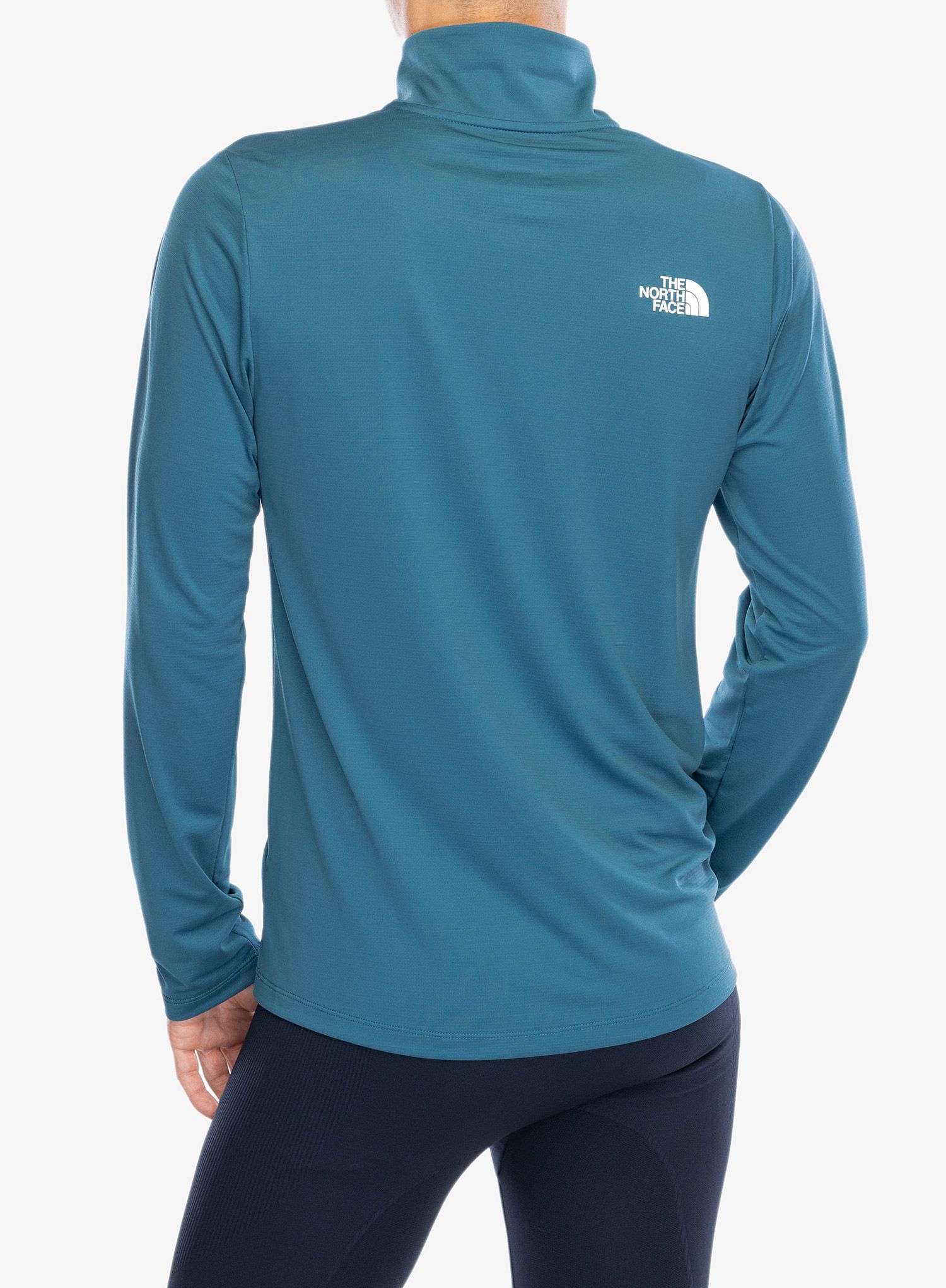 Puloverji brez kapuce The North Face 24/7 1/4 Zip Tee - mallard blue