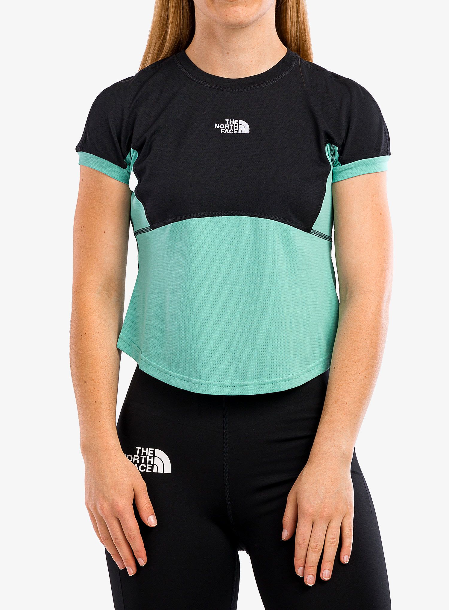 Ženska športna majica The North Face Ao Circular Tee - wasabi/tnf black