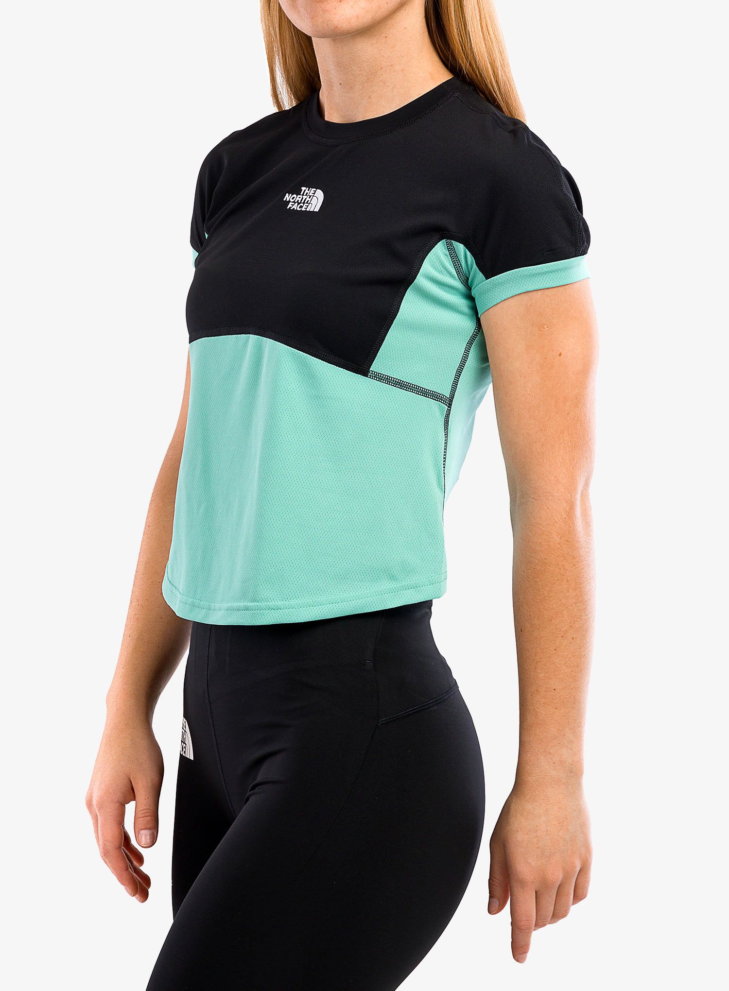 Ženska športna majica The North Face Ao Circular Tee - wasabi/tnf black