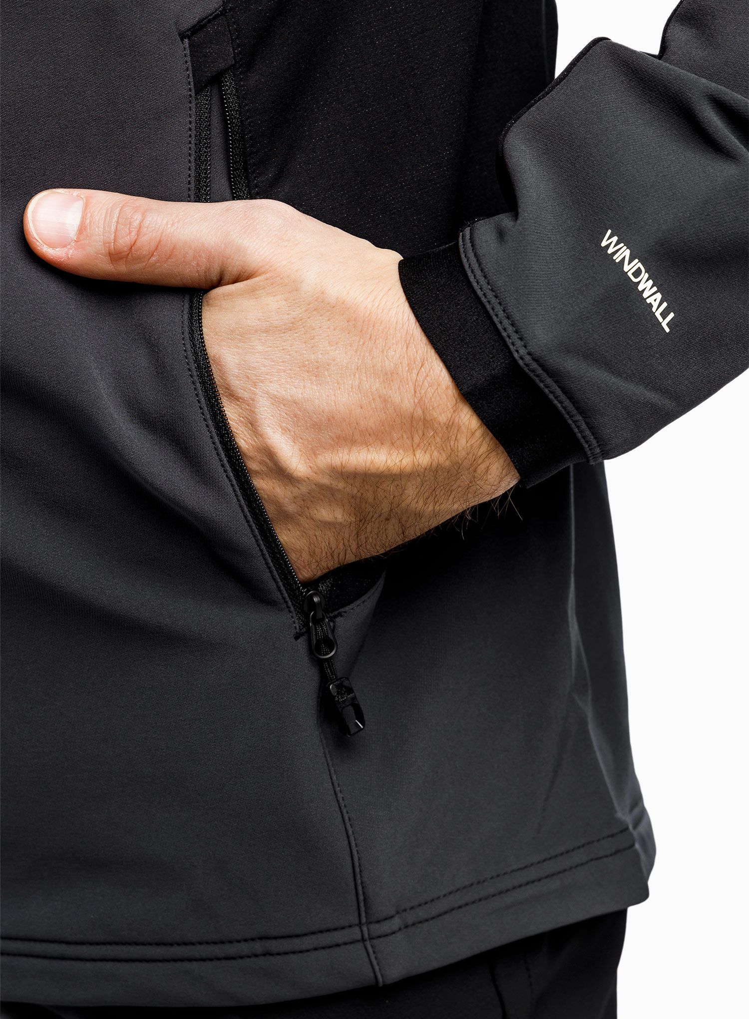 Moška jakna The North Face Ao Softshell Hoodie - asphaltgrey/tnfblk/tnfblk