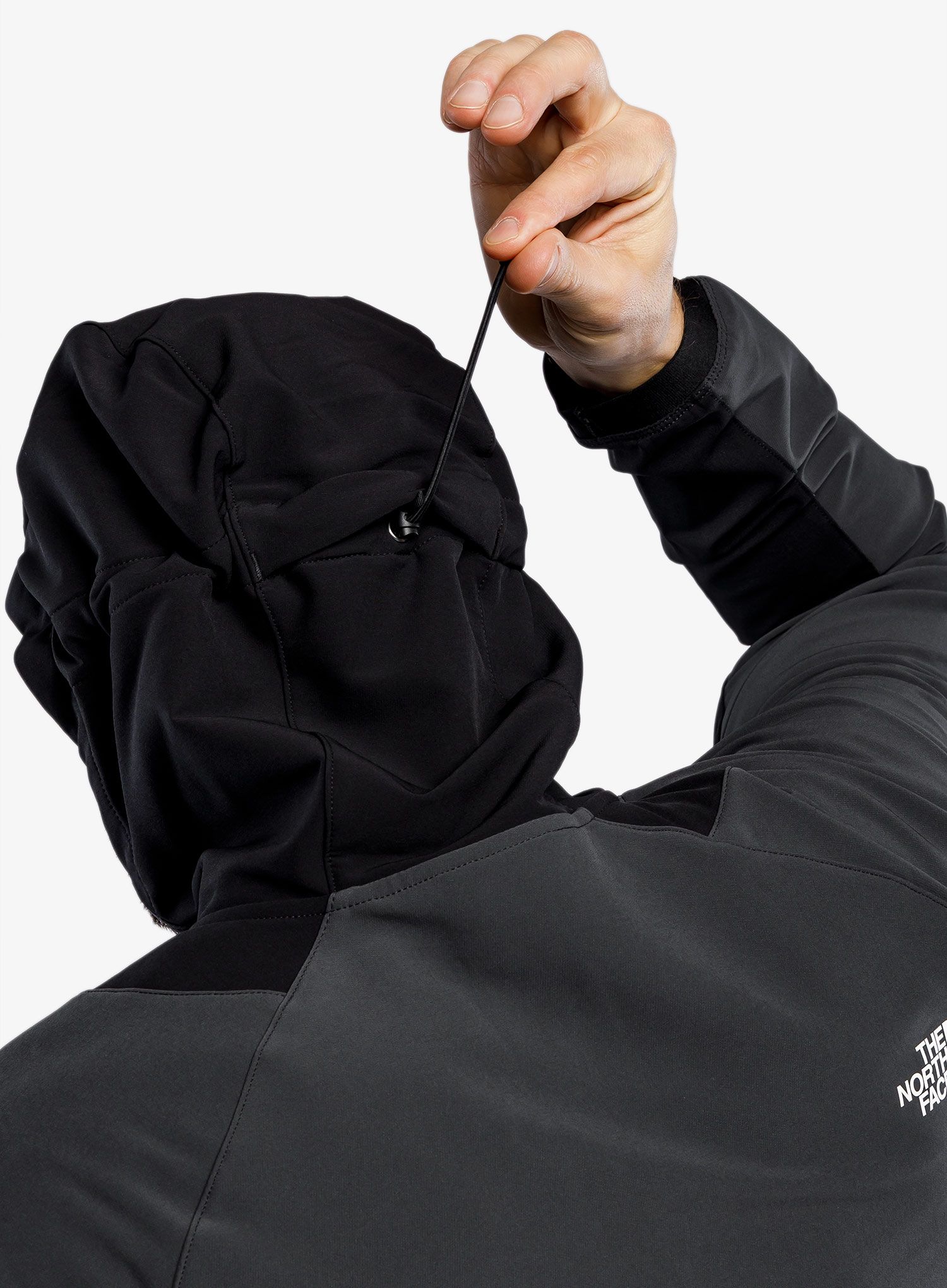 Moška jakna The North Face Ao Softshell Hoodie - asphaltgrey/tnfblk/tnfblk