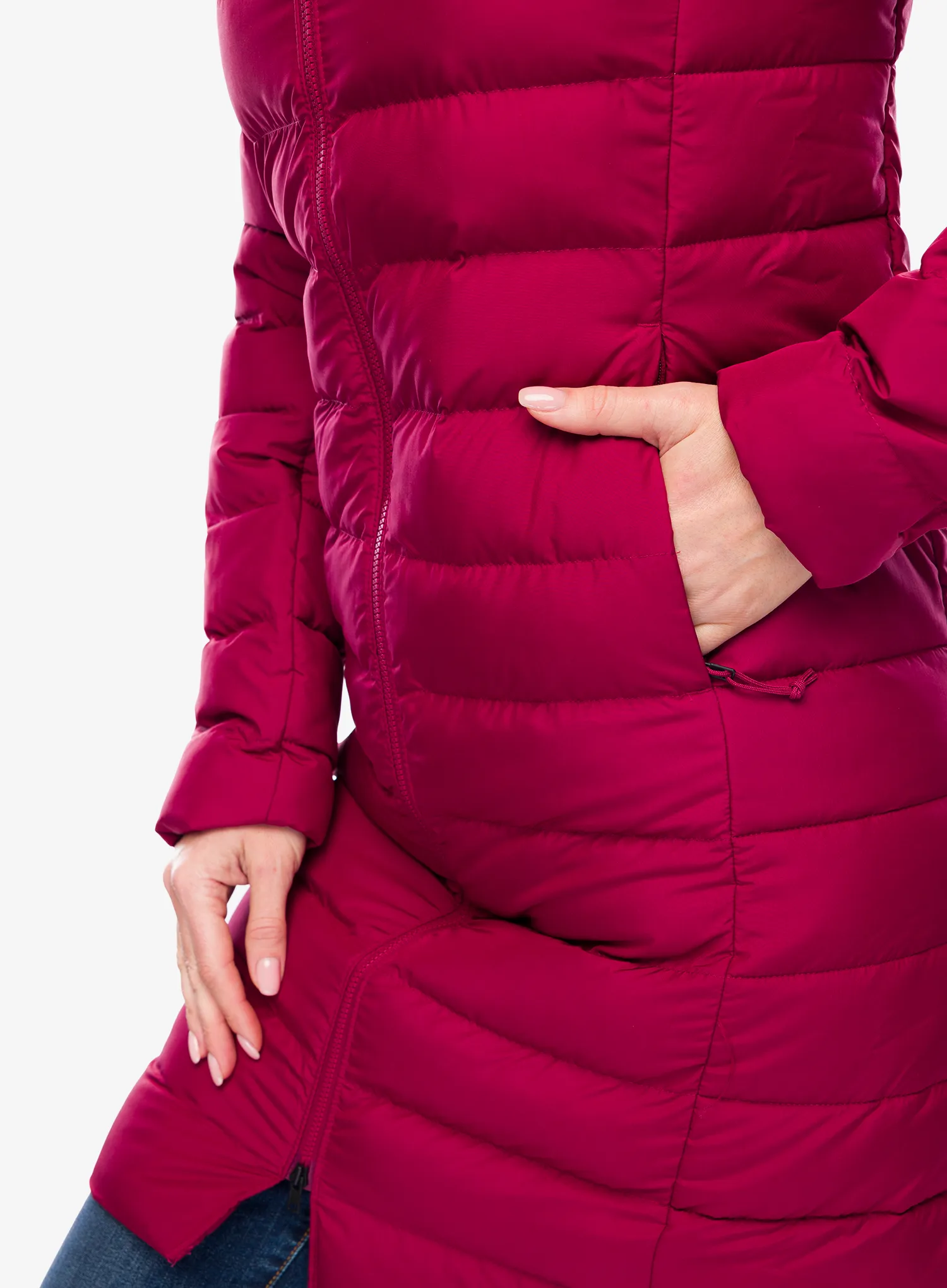 Ženska zimska jakna The North Face Aconcagua Parka - beetroot