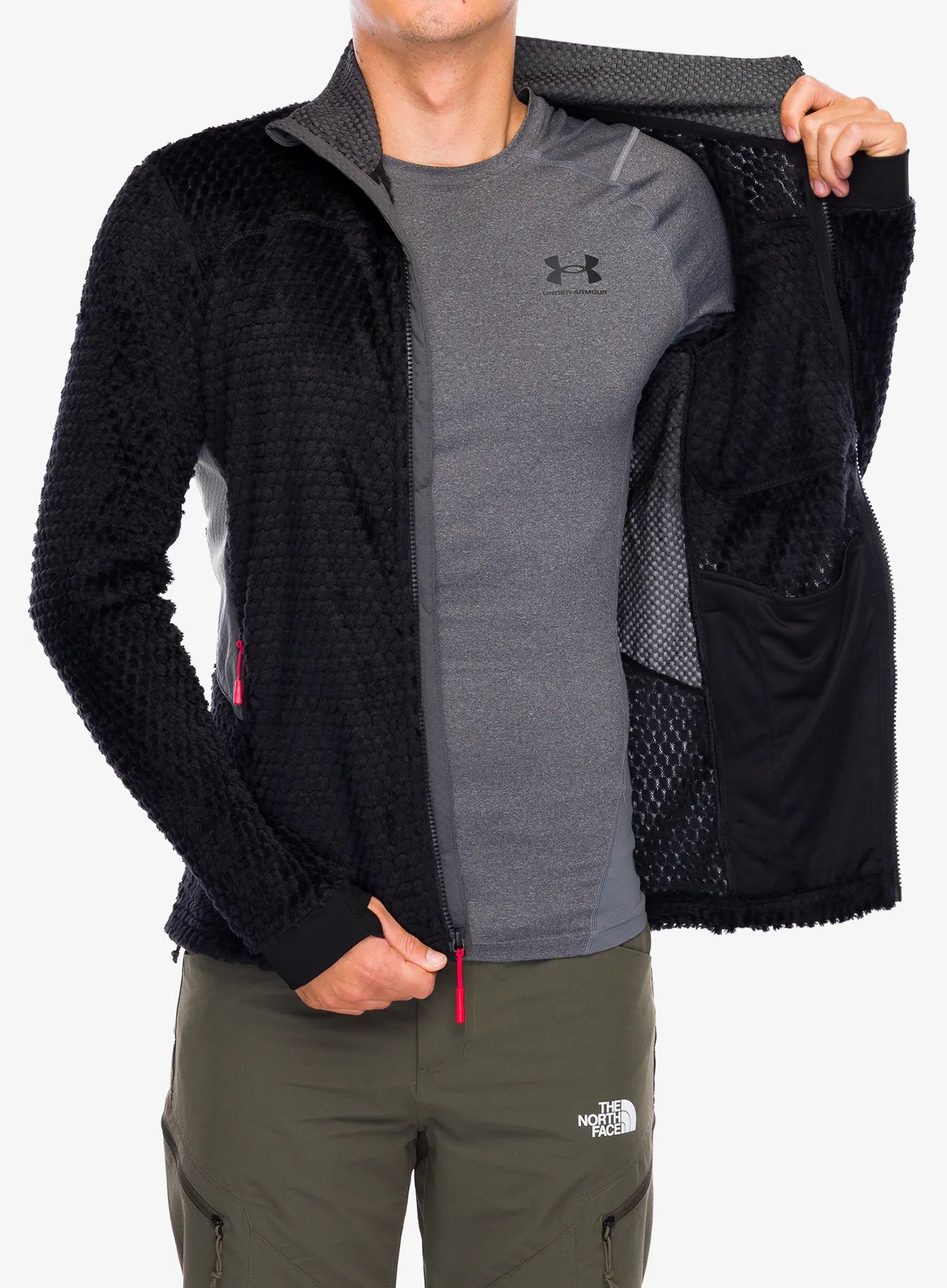 Flis The North Face Alpedge High Loft Jacket - tnf black/anthracite grey