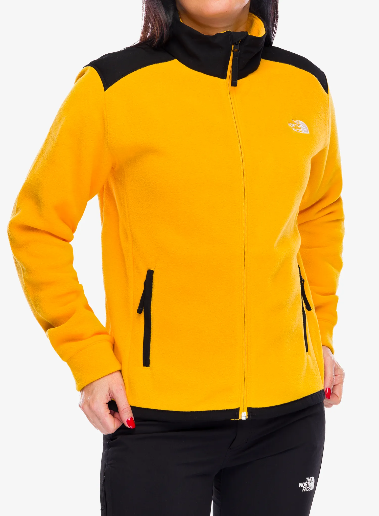 Ženski flis The North Face Alpine Polartec 200 FZ Jacket - summit gold/tnf black