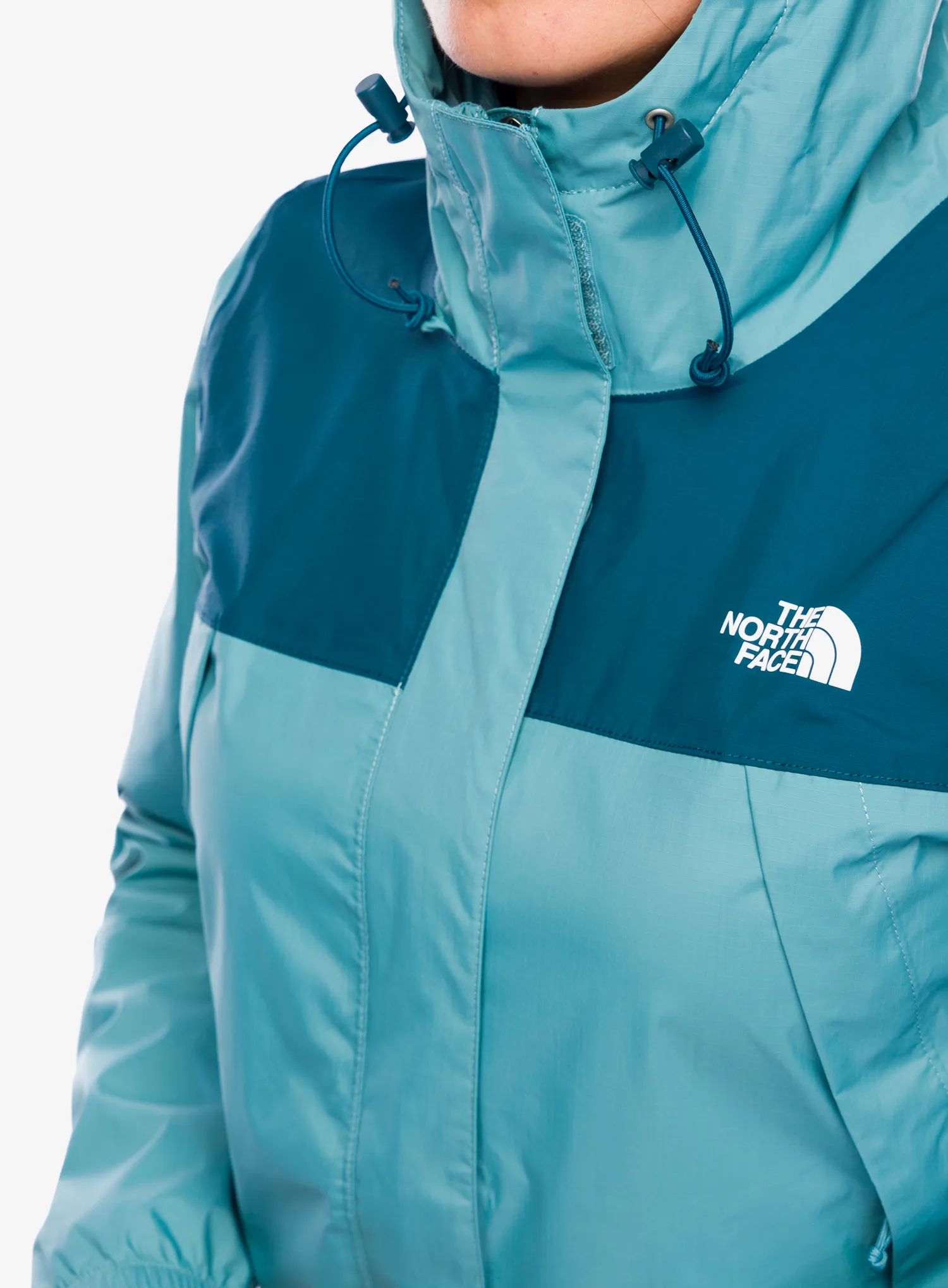 Ženska nepremočljiva jakna The North Face Antora Jacket - algae blue/midnight petrol