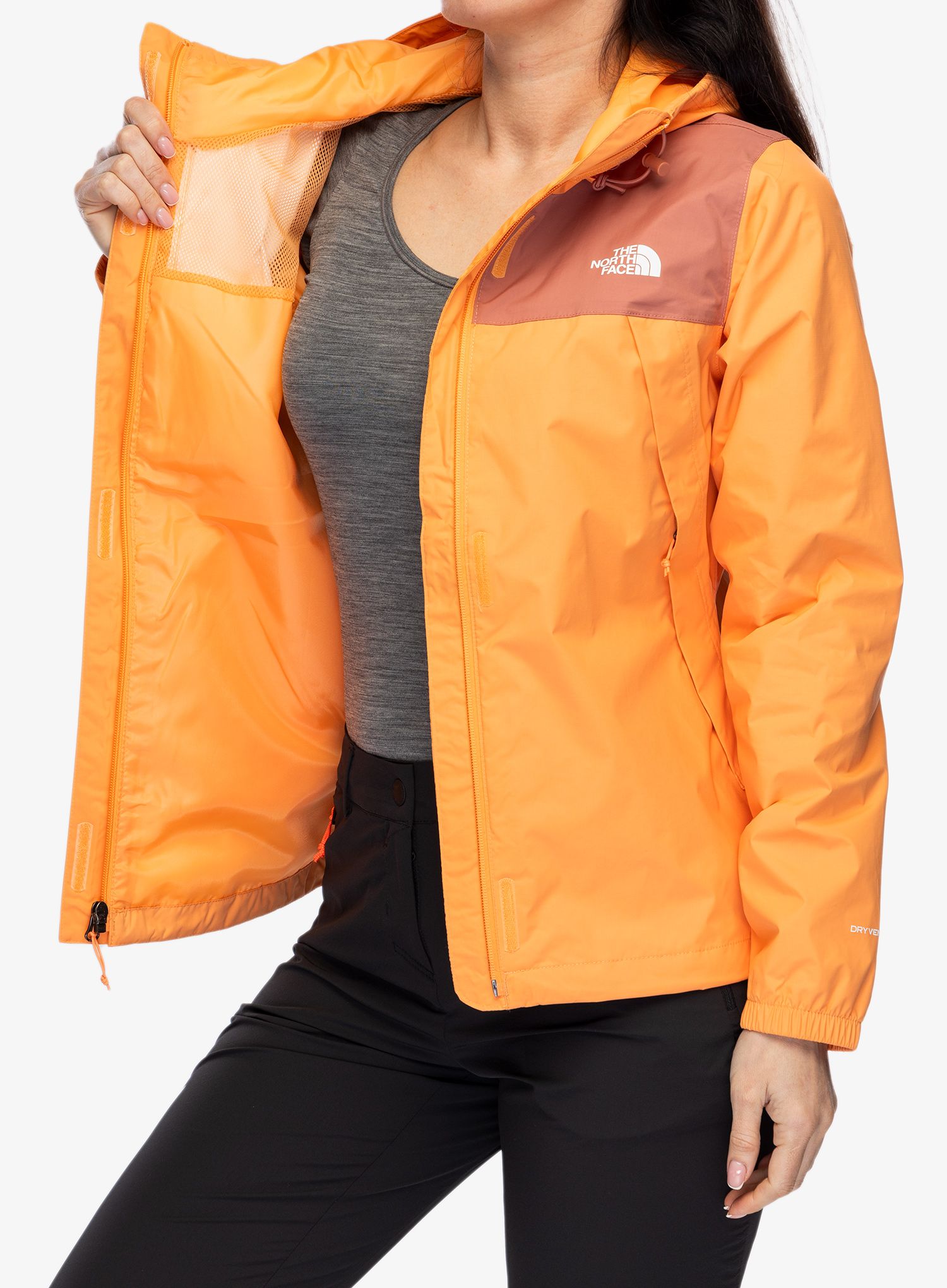 Ženska hardshell jakna The North Face Antora Jacket - peach/light