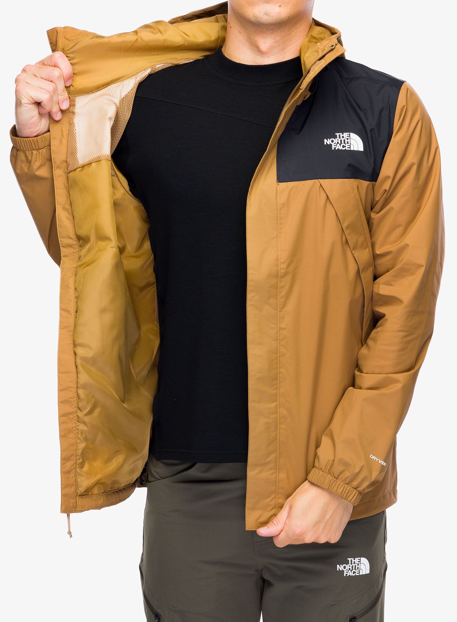 Nepremočljiva jakna The North Face Antora Jacket - utility brown/tnf black