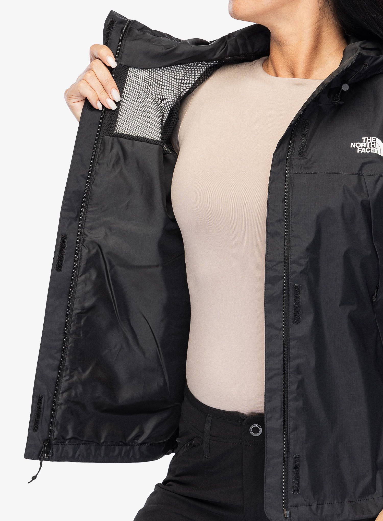 Ženska nepremočljiva jakna The North Face Antora Jacket - tnf black