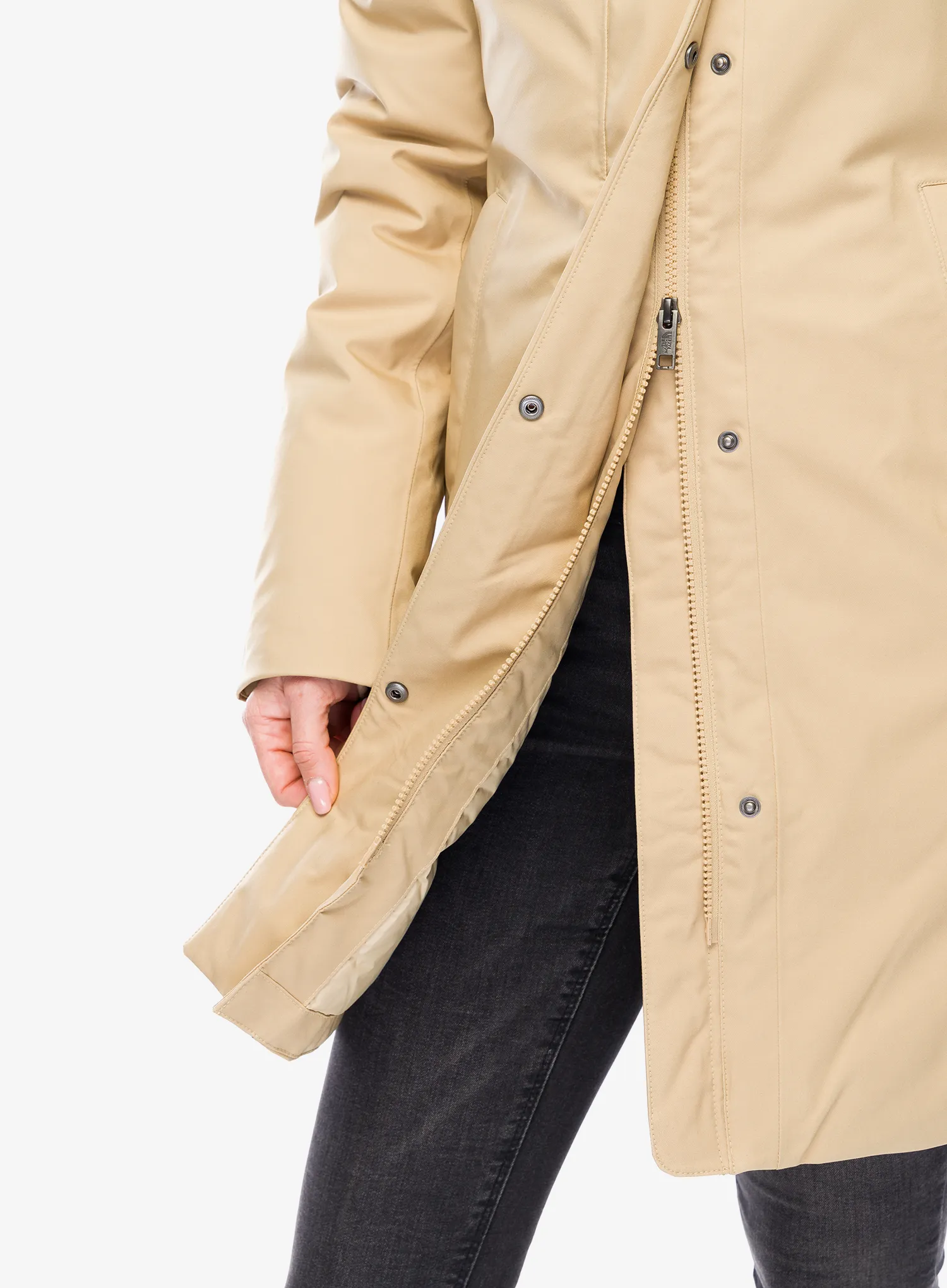 Ženski plašč The North Face Arctic Parka - khaki stone