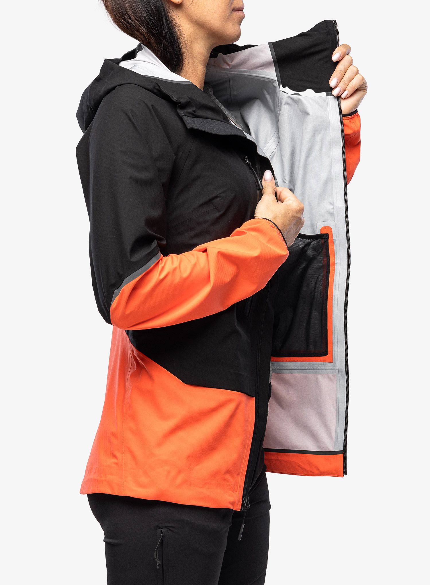 Ženska hardshell jakna The North Face Balmenhorn FUTURELIGHT Shell - black/orange
