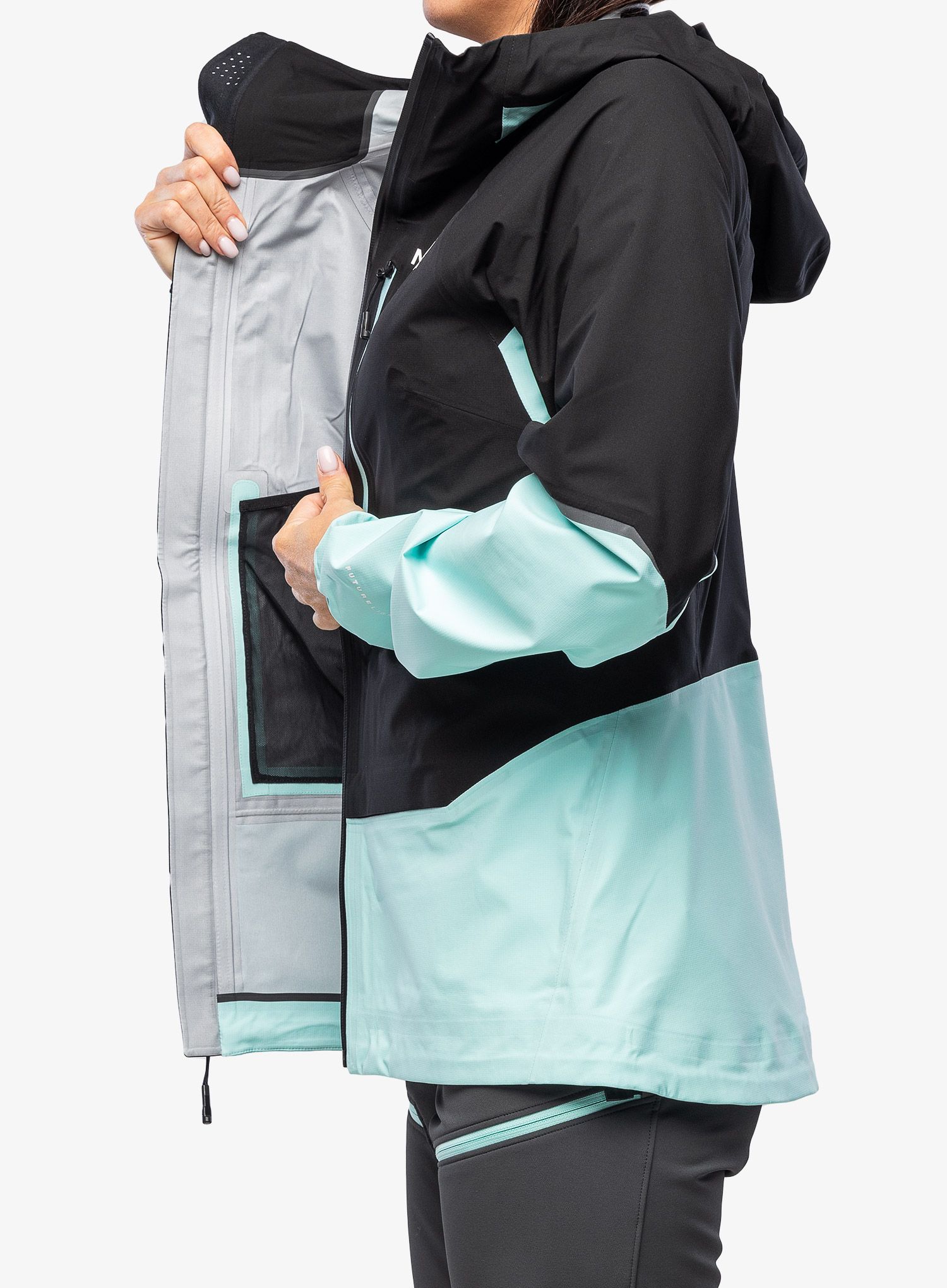 Ženska nepremočljiva jakna The North Face Balmenhorn FUTURELIGHT Shell - black/teal