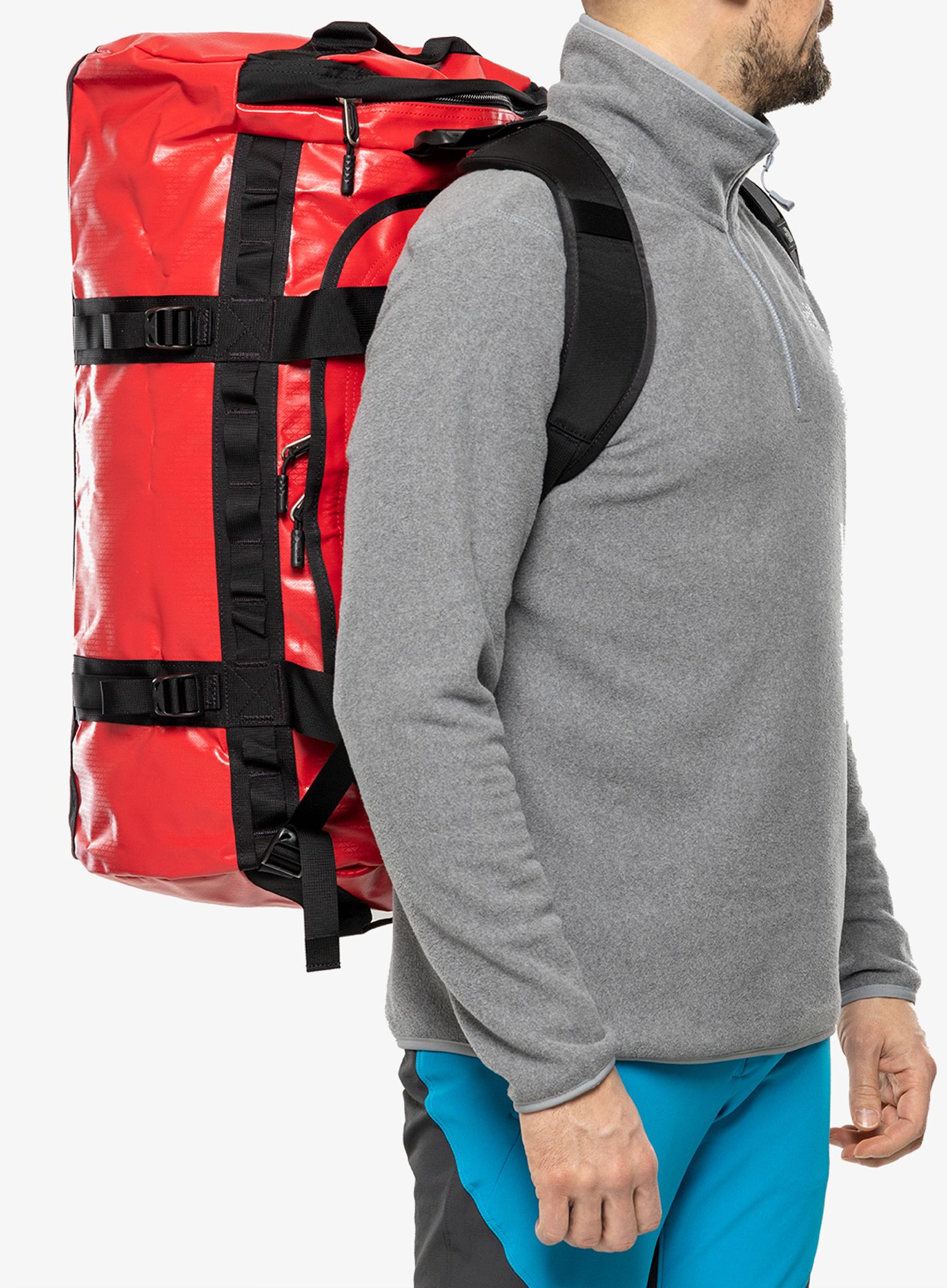 Potovalna torba The North Face Base Camp Duffel M - tnf red/tnf black