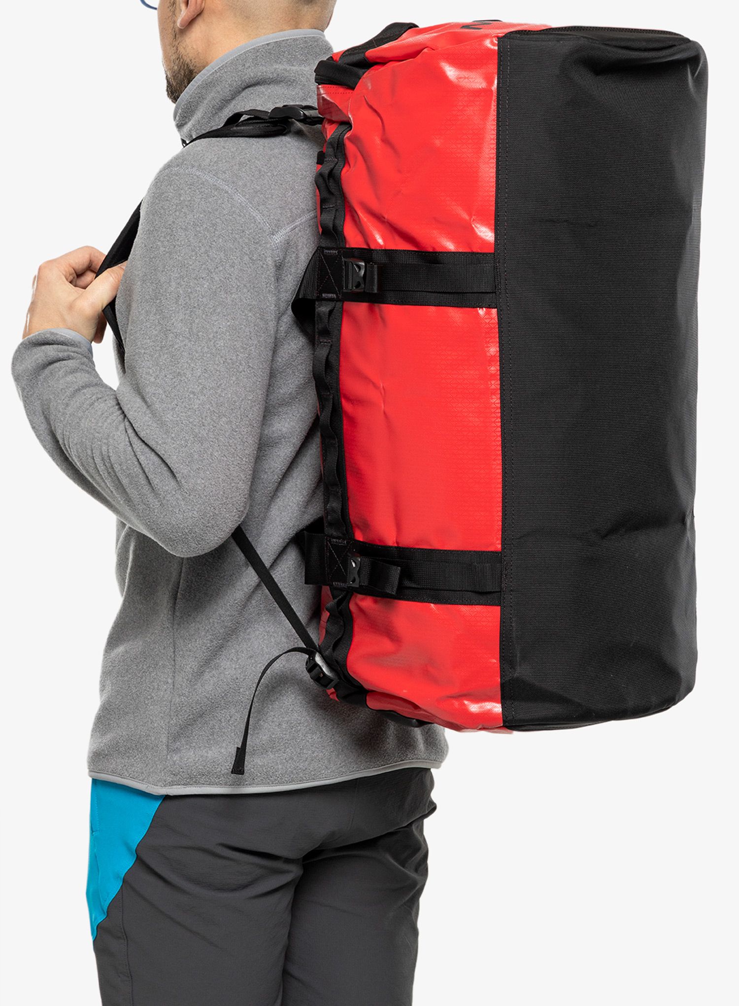 Potovalna torba The North Face Base Camp Duffel M - tnf red/tnf black