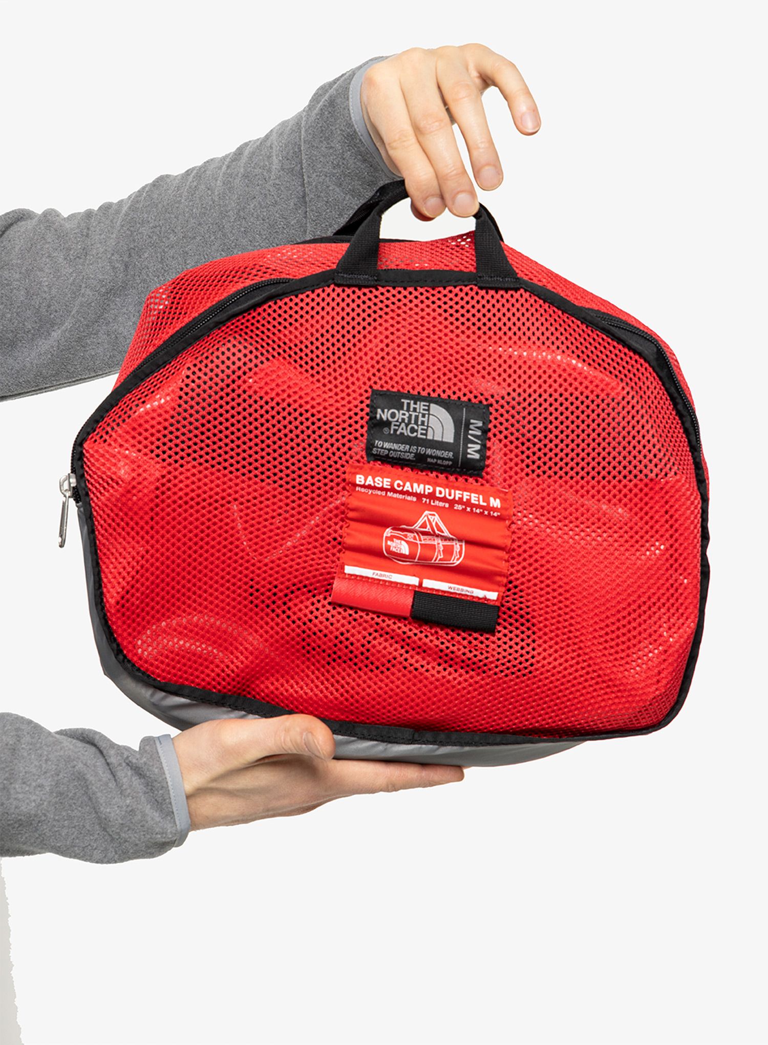 Potovalna torba The North Face Base Camp Duffel M - tnf red/tnf black
