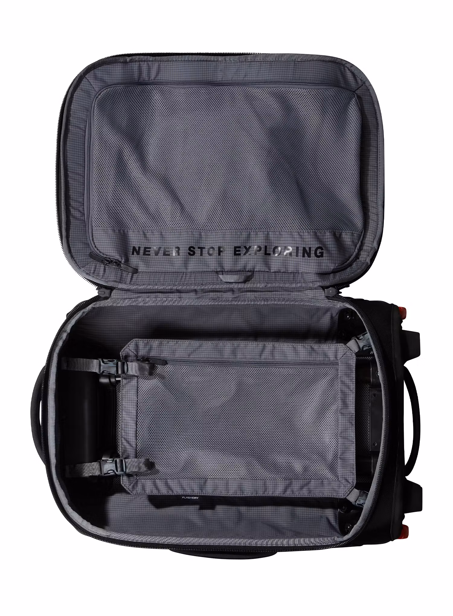 Potovalni kovček The North Face Base Camp Rolling Thunder 22 - tnf black/tnf white