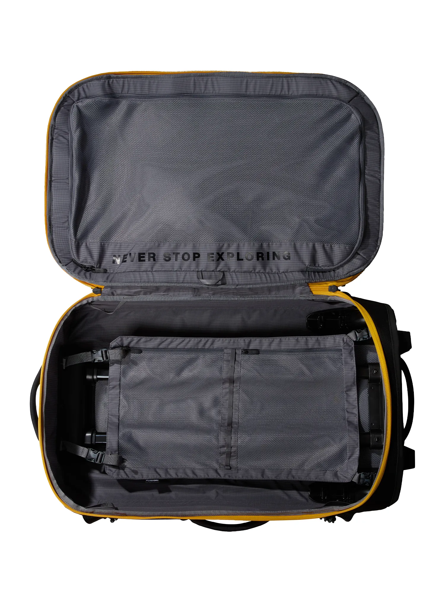 Potovalni kovček The North Face Base Camp Rolling Thunder 28 - summit gold/tnf black