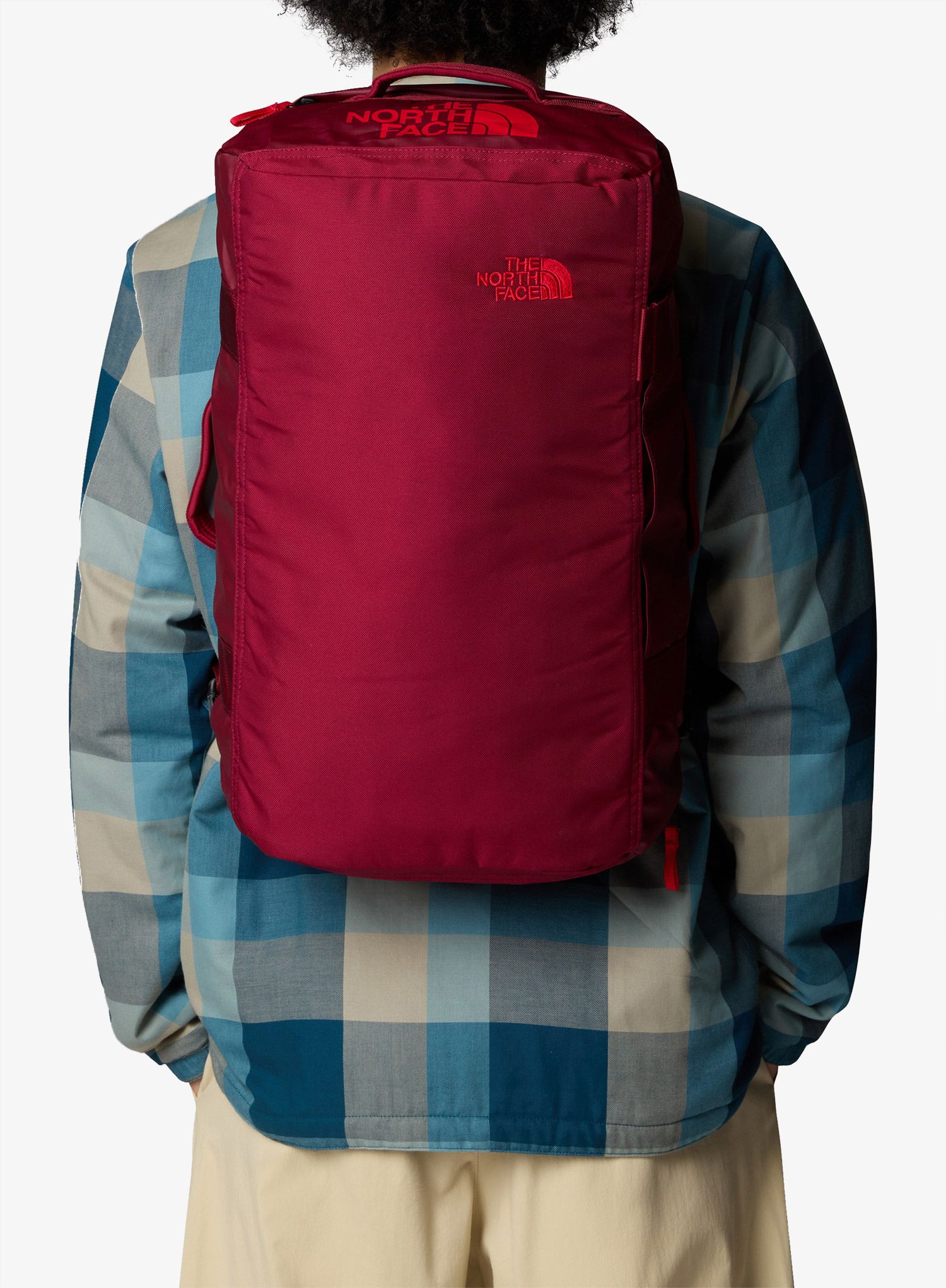Potovalna torba The North Face Base Camp Voyager Duffel 32L - beetroot/tnf red