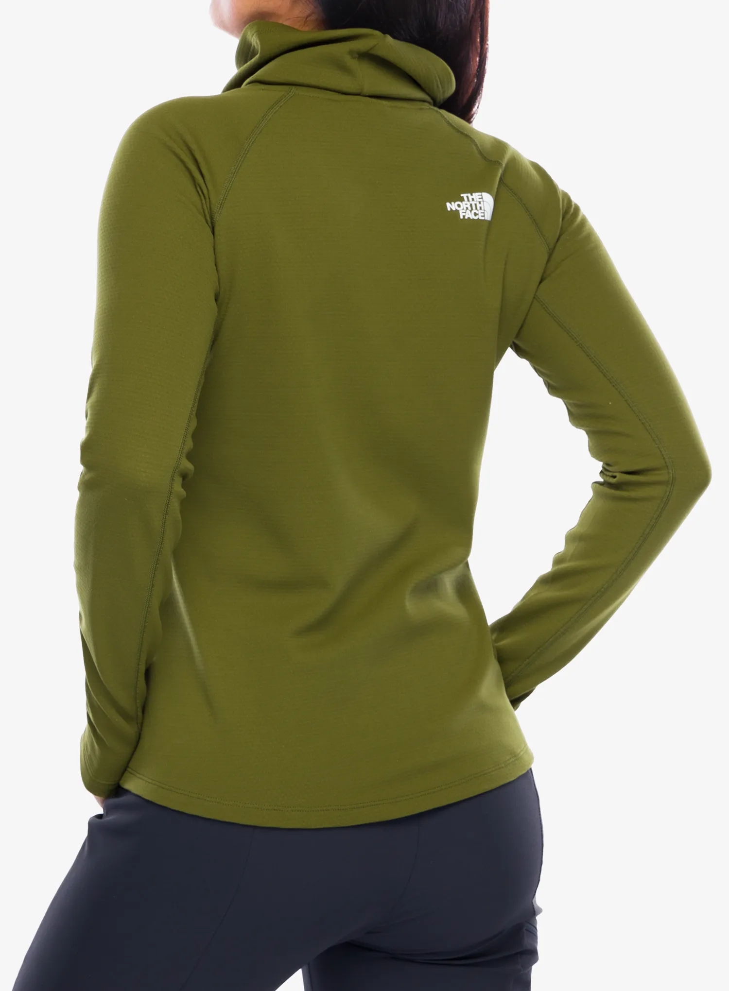 Ženska termo flis jopa The North Face Baselayer Dragline LS - forest olive