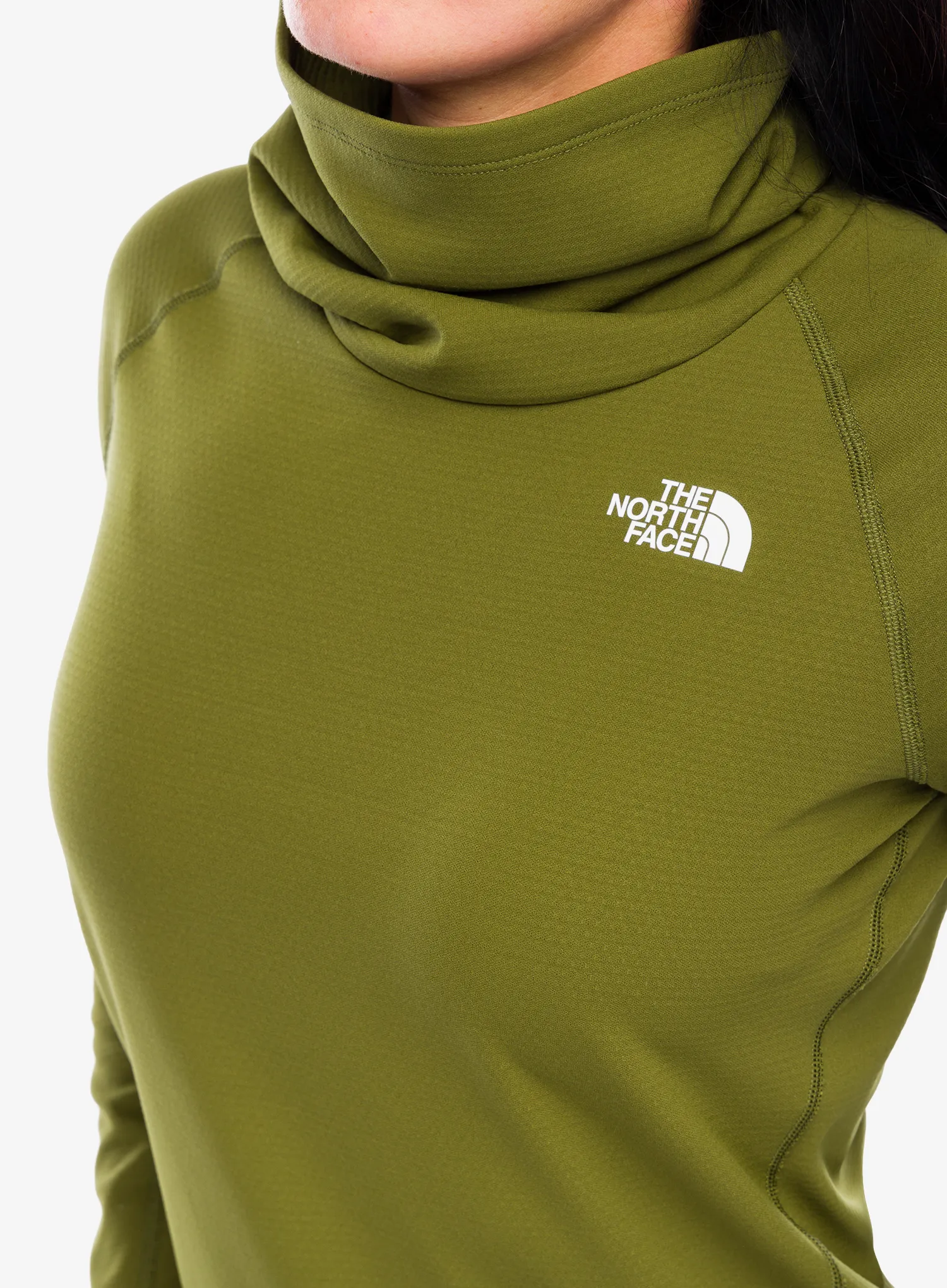 Ženska termo flis jopa The North Face Baselayer Dragline LS - forest olive