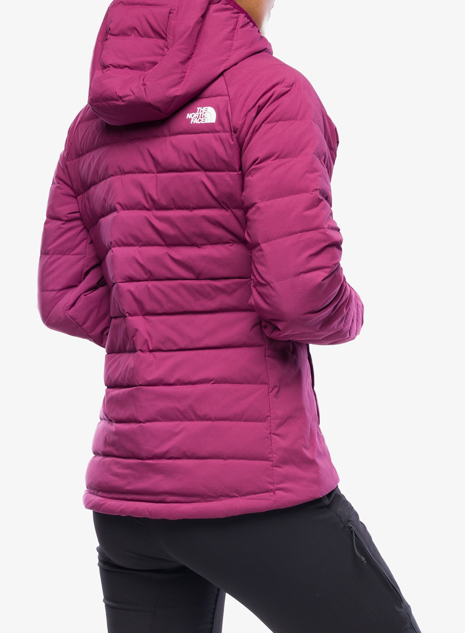 Ženska jakna The North Face Belleview Stretch Down Hoodie - boysenberry