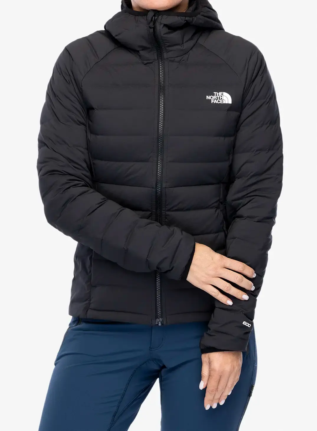 Ženska puhovka The North Face Belleview Stretch Down Hoodie - tnf black