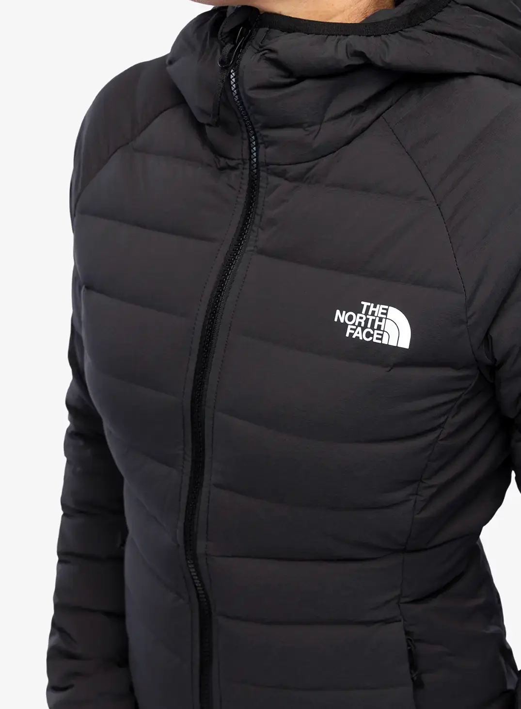 Ženska puhovka The North Face Belleview Stretch Down Hoodie - tnf black