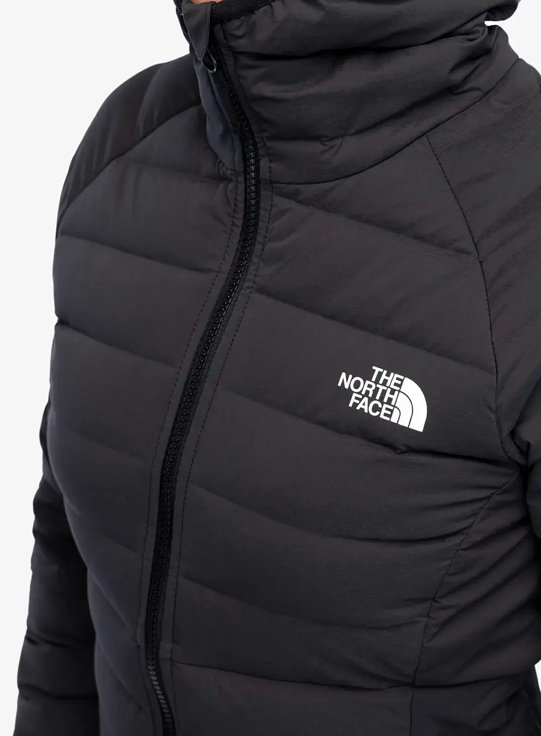 Ženska puhovka The North Face Belleview Stretch Down Hoodie - tnf black