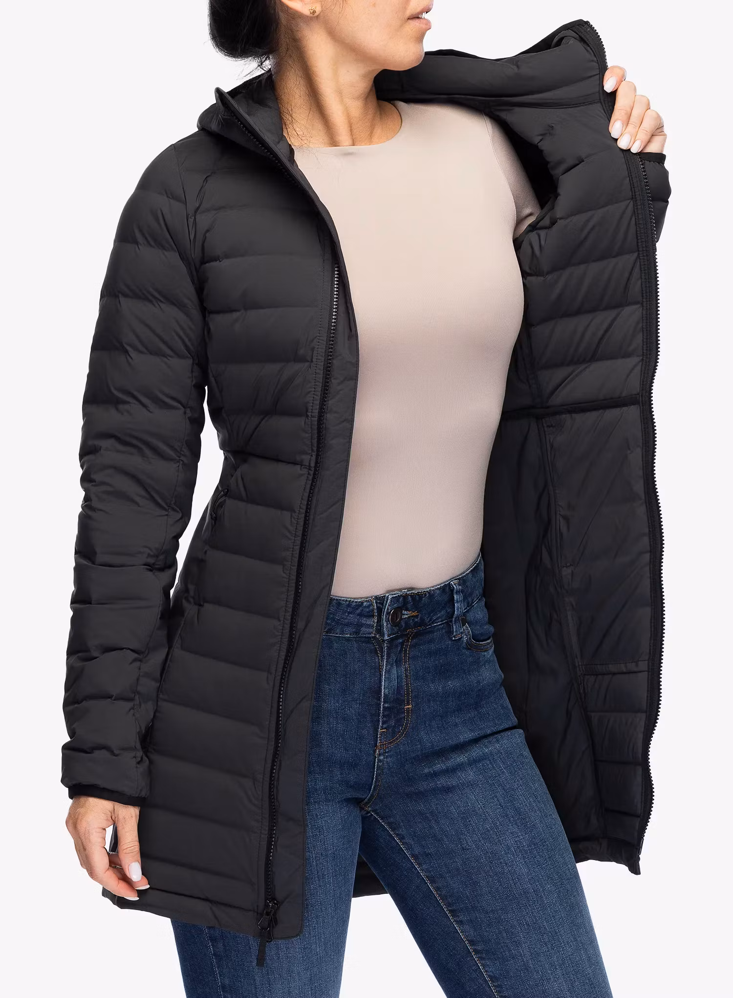 Puhast plašč The North Face Belleview Stretch Down Parka - tnf black