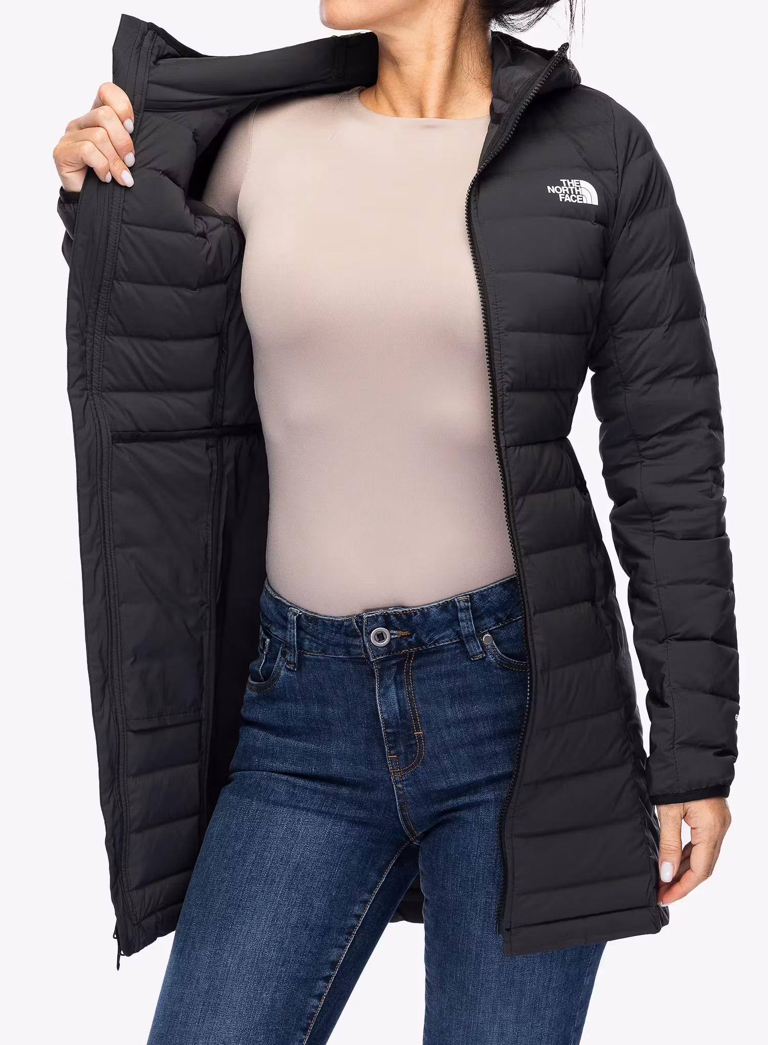 Puhast plašč The North Face Belleview Stretch Down Parka - tnf black