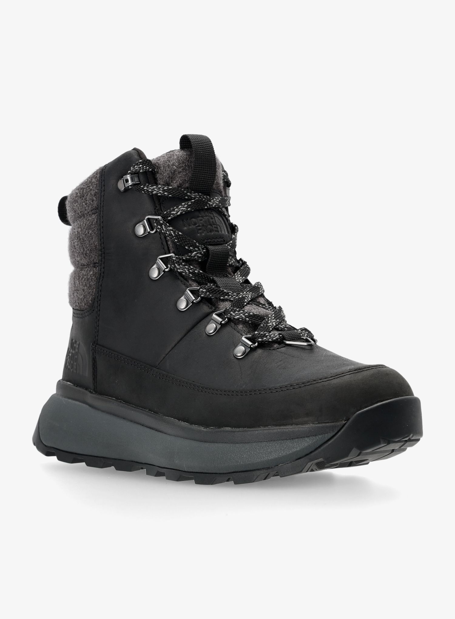 Zimska obutev The North Face Bergen Leather WP - tnf black/tnf black