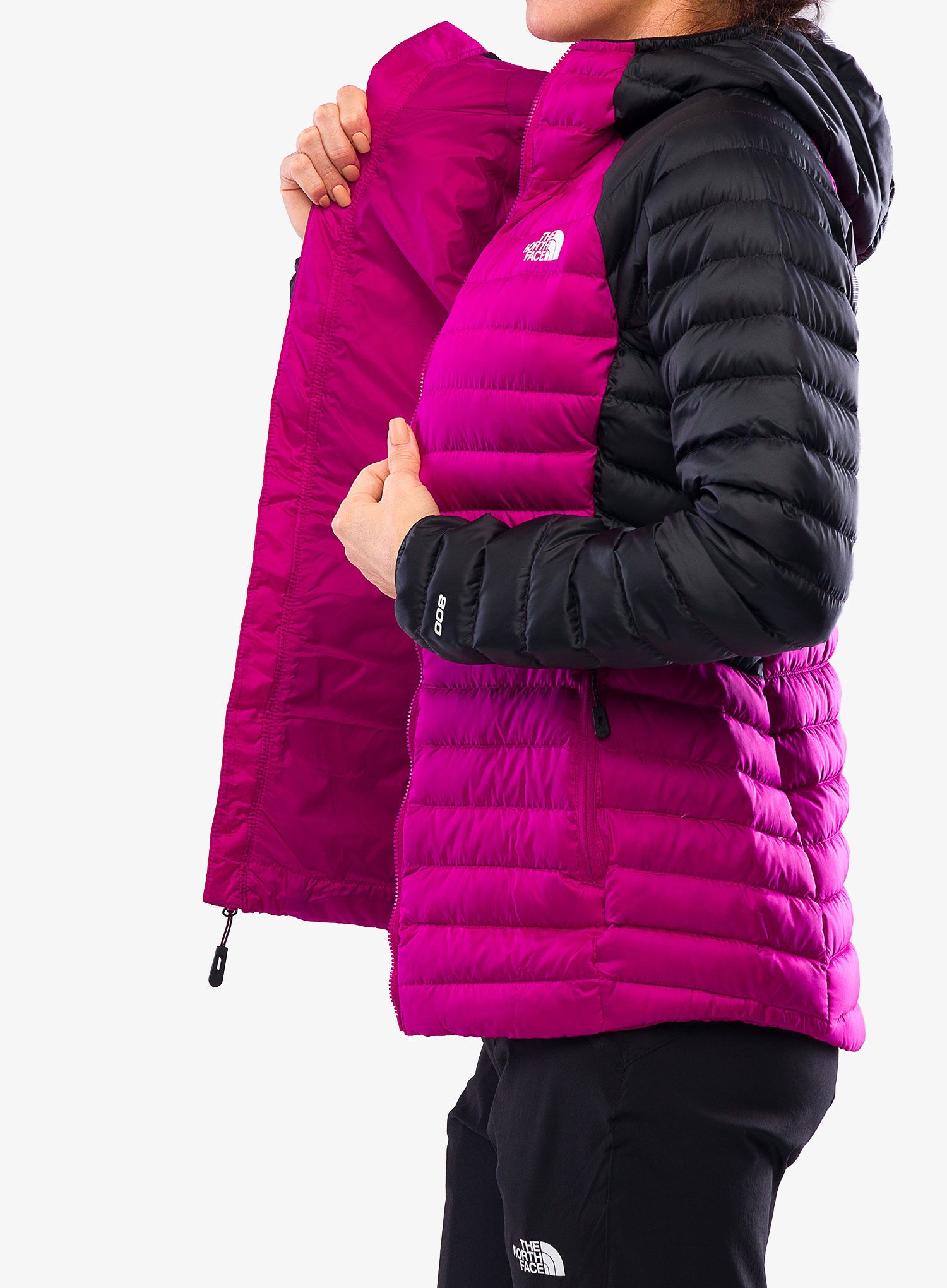 Ženska jakna The North Face Bettaforca Lt Down Hoodie - fuschia pink/tnf black