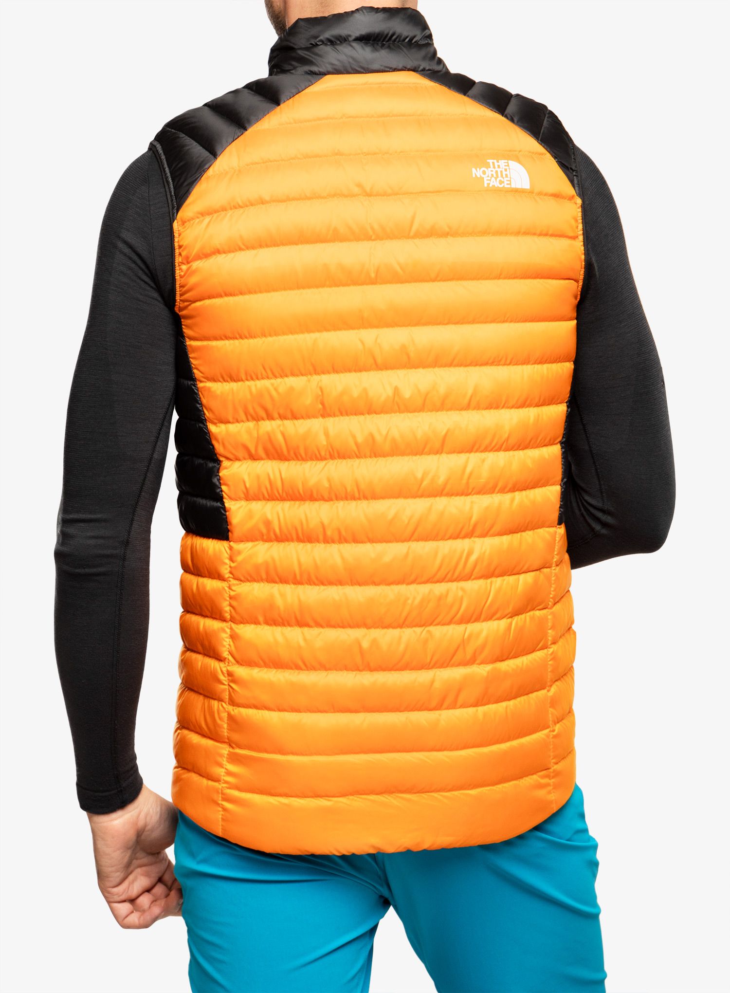 Moški brezrokavnik The North Face Bettaforca Lt Down Vest - cone orange/asphalt grey