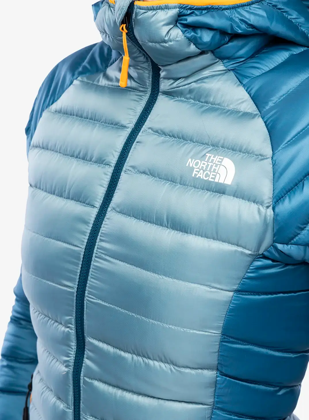 Ženska puhovka The North Face Bettaforca Lt Down Hoodie - algae blue/midnight petrol
