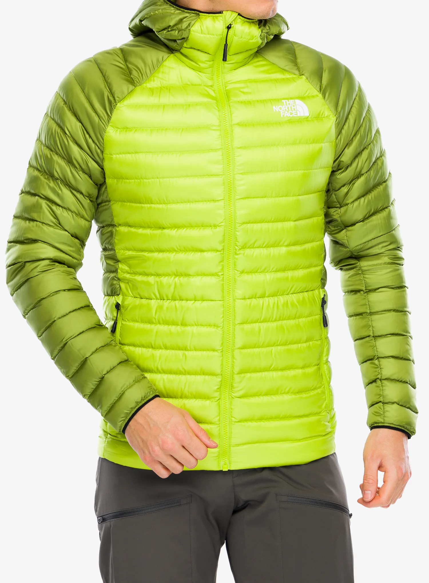 Puhovka The North Face Bettaforca Lt Down Hoodie - meadow grass/oak green