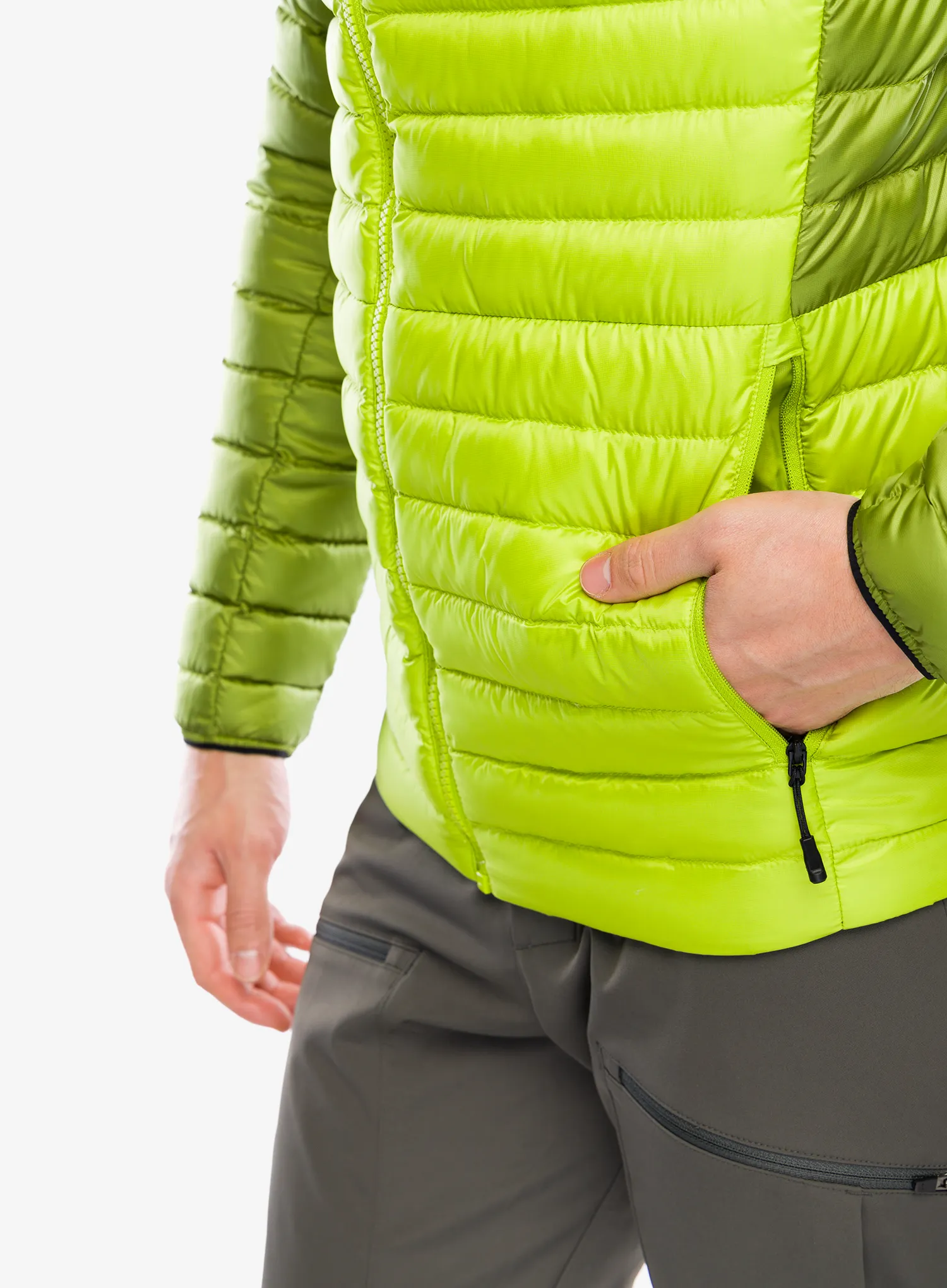 Puhovka The North Face Bettaforca Lt Down Hoodie - meadow grass/oak green