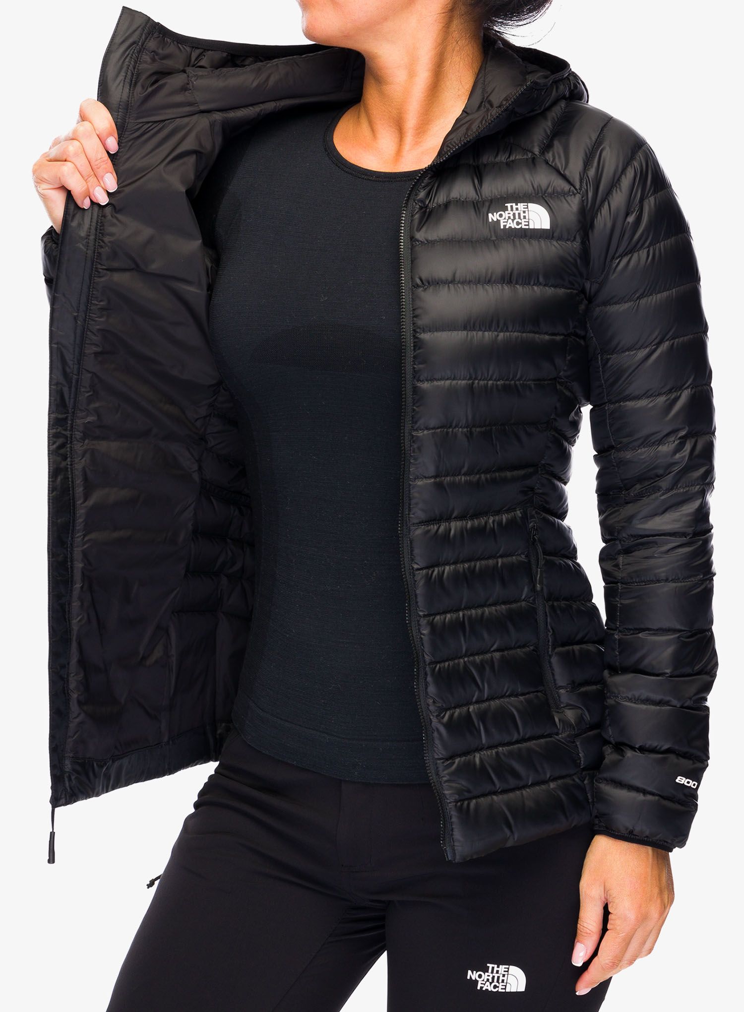 Ženska puhovka The North Face Bettaforca Lt Down Hoodie - tnf black/tnf black