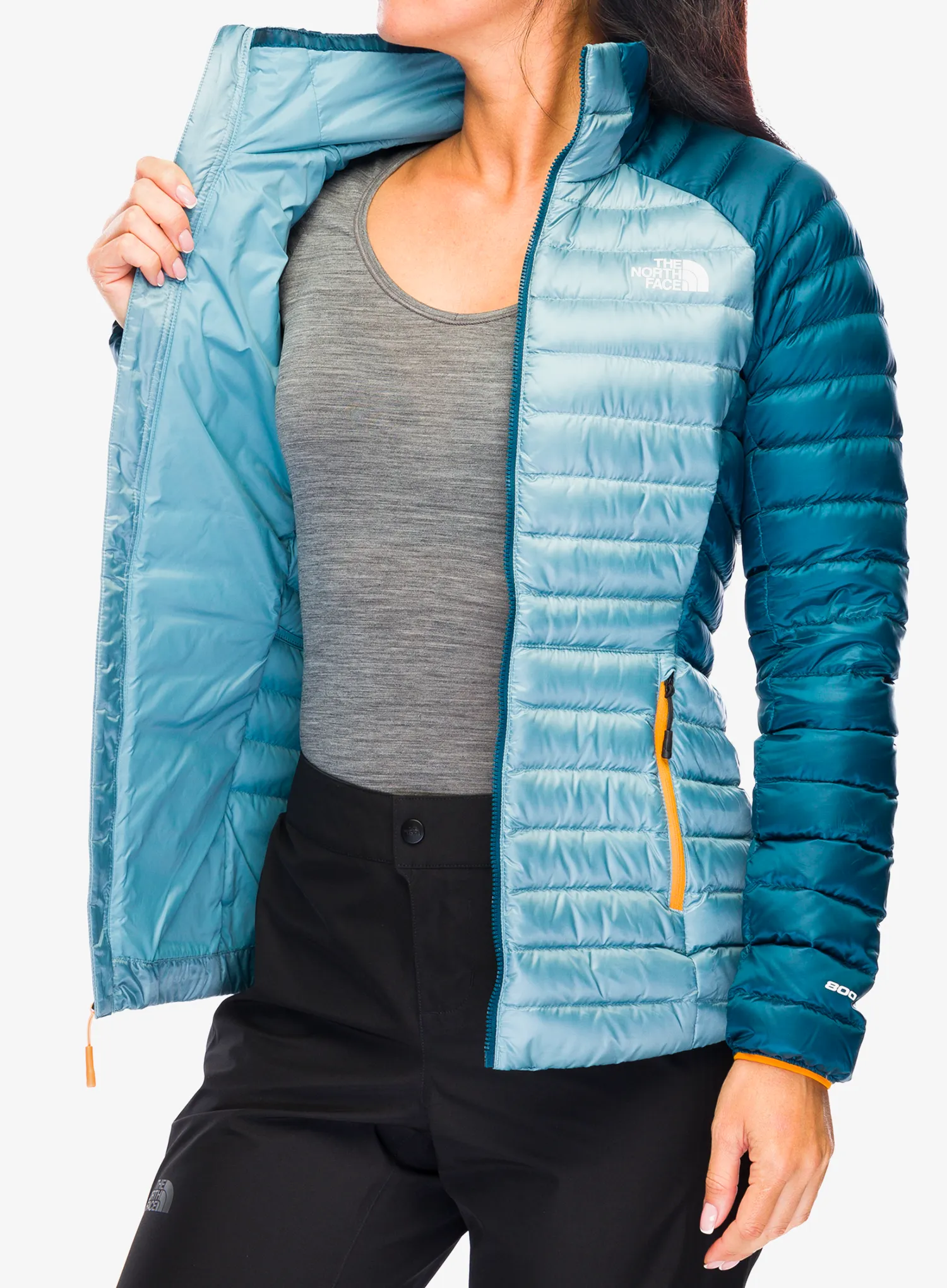 Ženska puhovka The North Face Bettaforca Lt Down Jacket - algae blue/midnight petrol