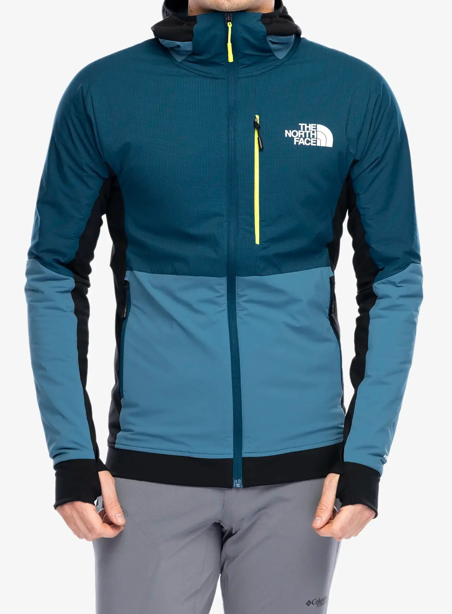 Hibridna jakna The North Face Binntal Hybrid Ventrix Hoodie - mal.blue/midnight petrol/black