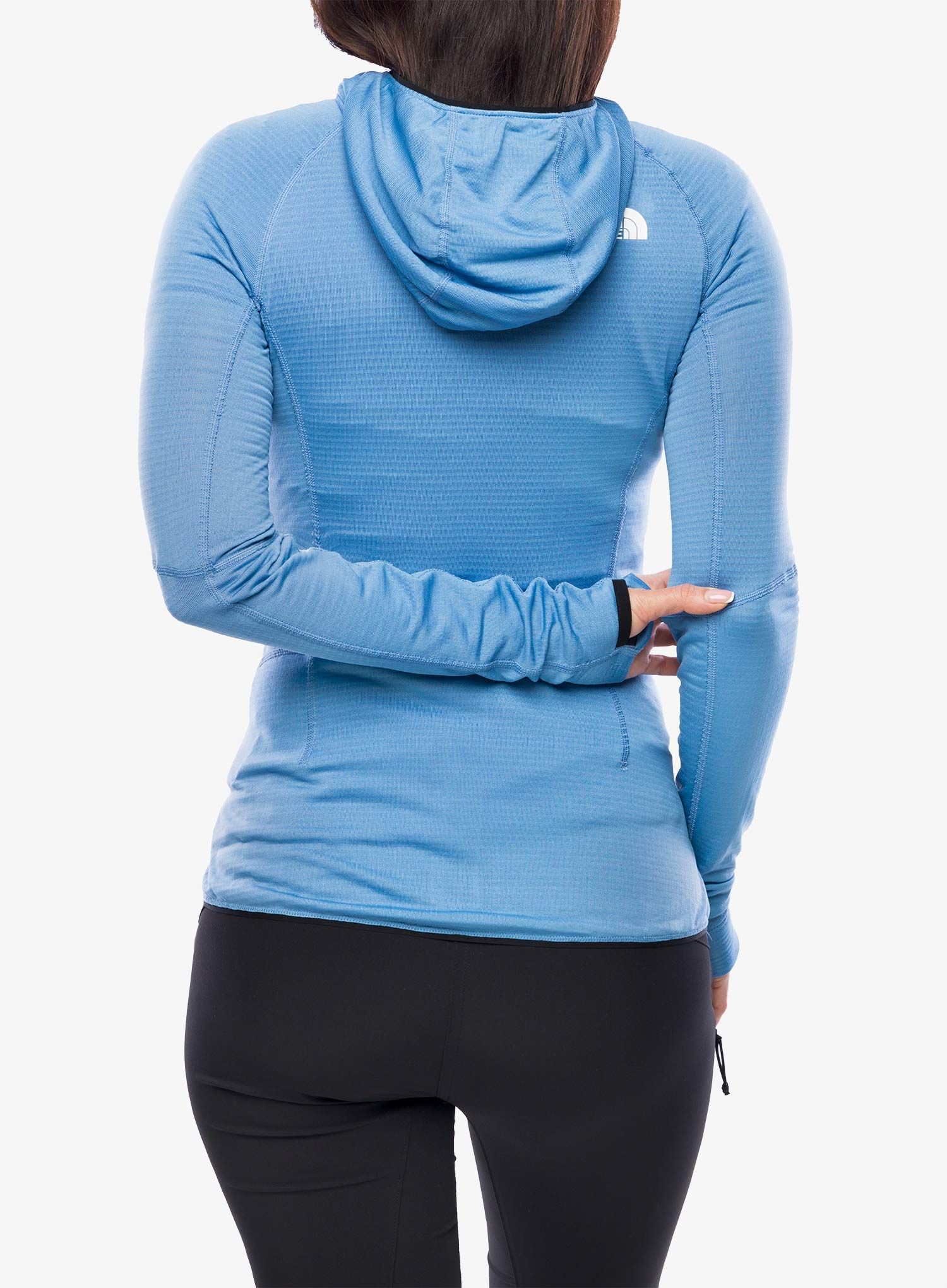 Ženska jopica z zadrgo The North Face Bolt Polartec Hoodie - indigo stone/steel blue
