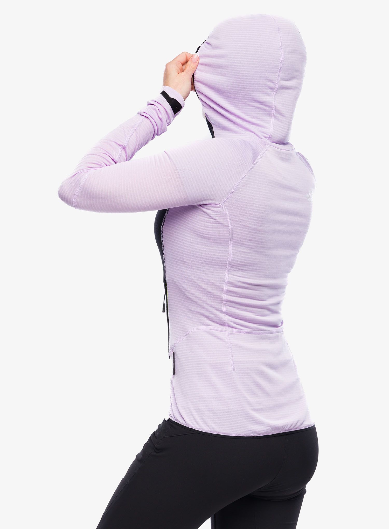 Ženska jopica The North Face Bolt Polartec Hoodie - lite lilac/black