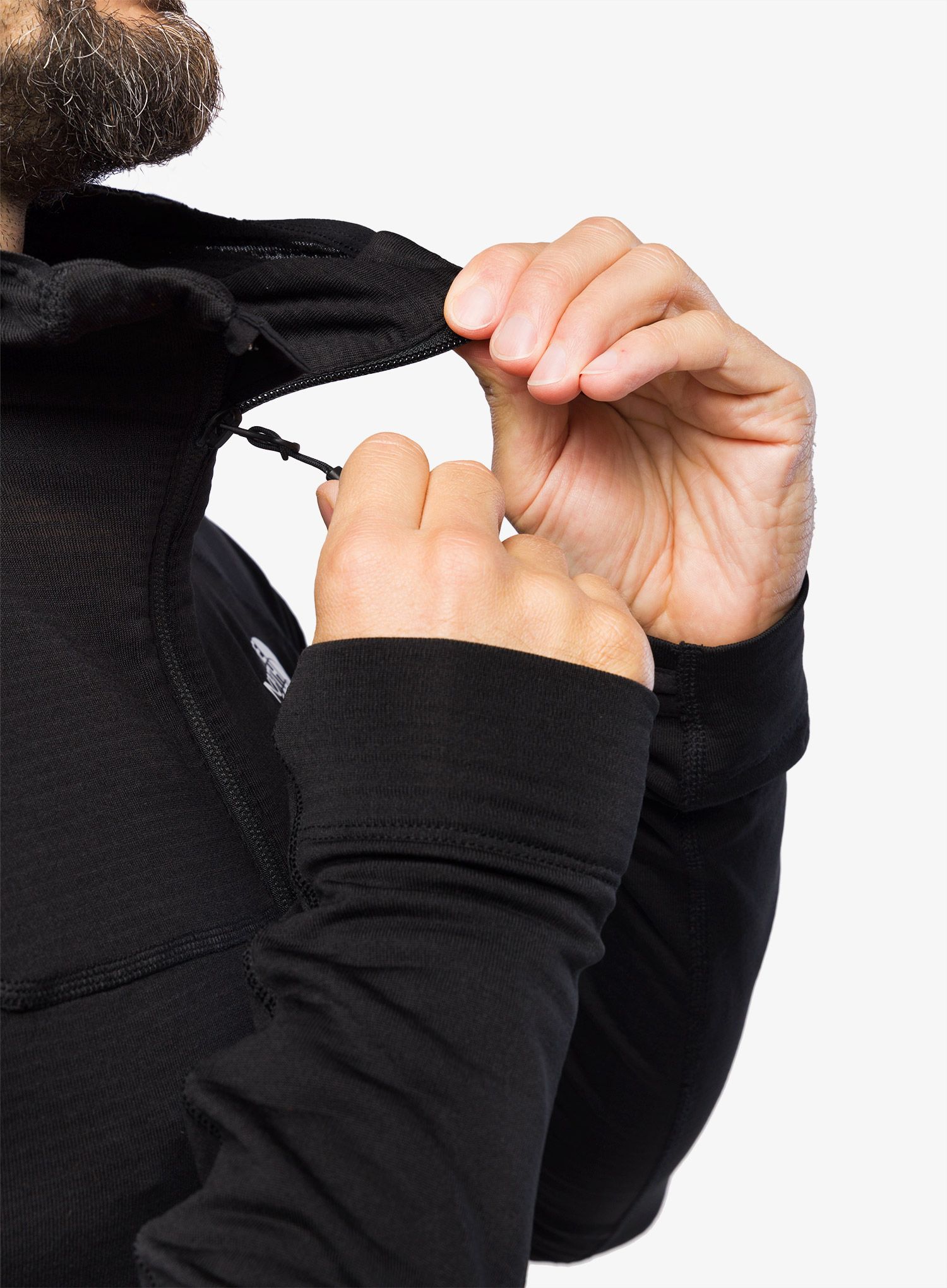 Moška jopica The North Face Bolt Polartec Hoodie - tnf black