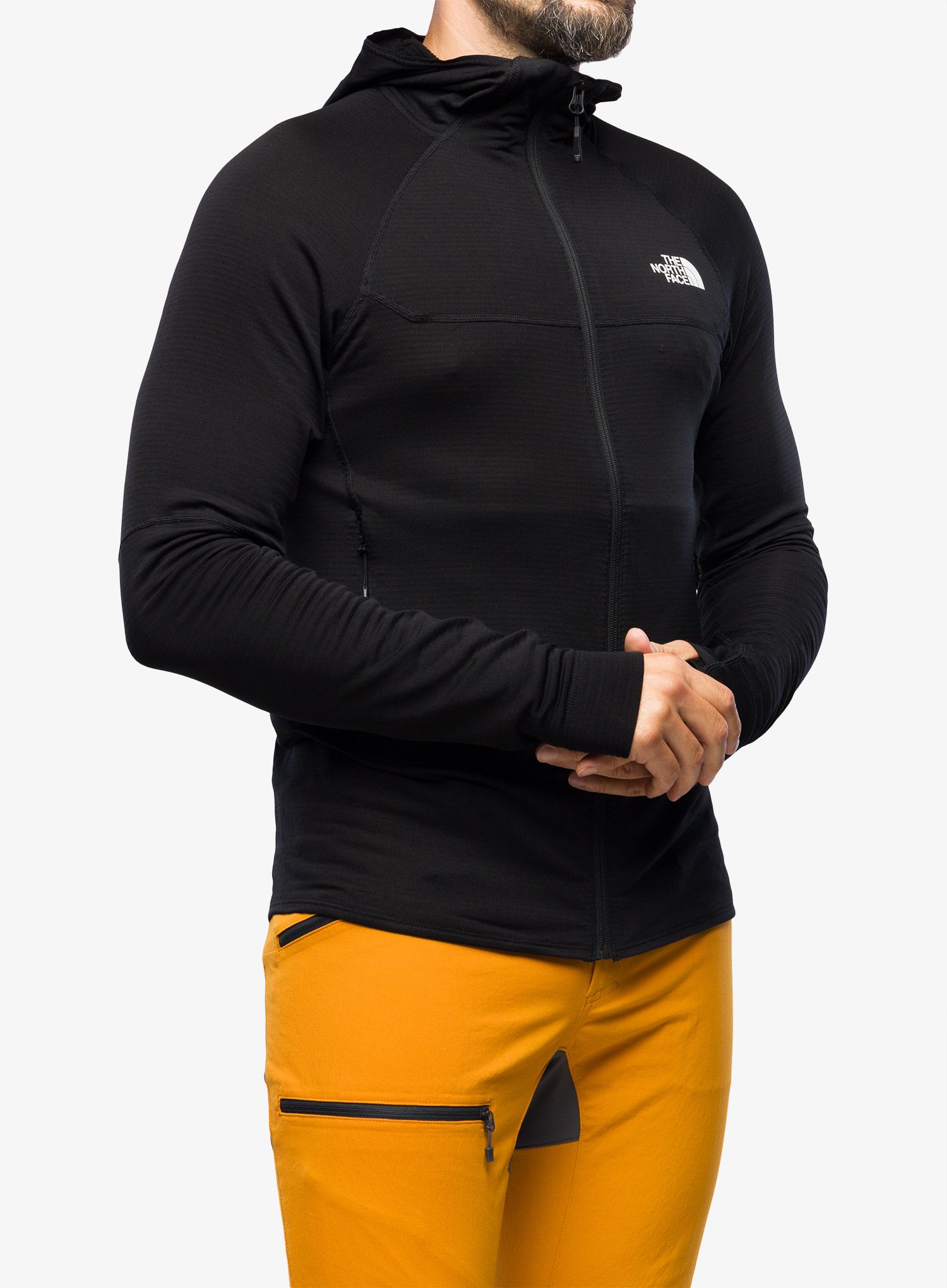 Moška jopica The North Face Bolt Polartec Hoodie - tnf black