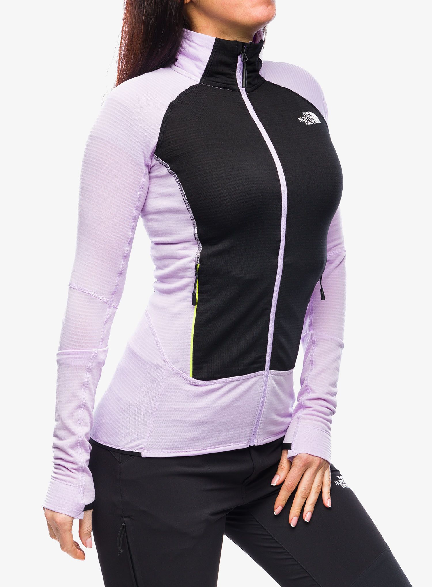 Ženska jopica The North Face Bolt Polartec Jacket - lite lilac/black