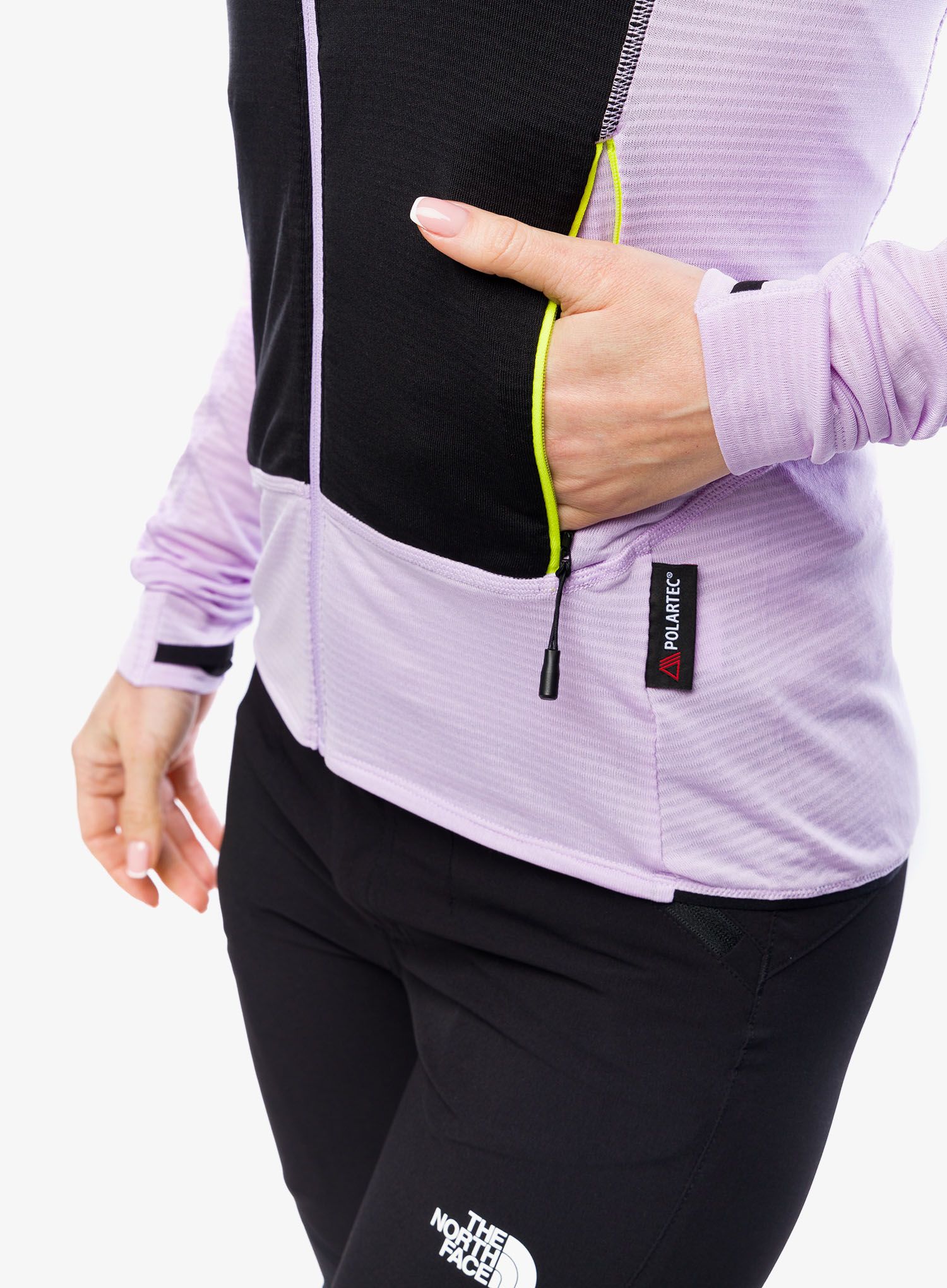 Ženska jopica The North Face Bolt Polartec Jacket - lite lilac/black