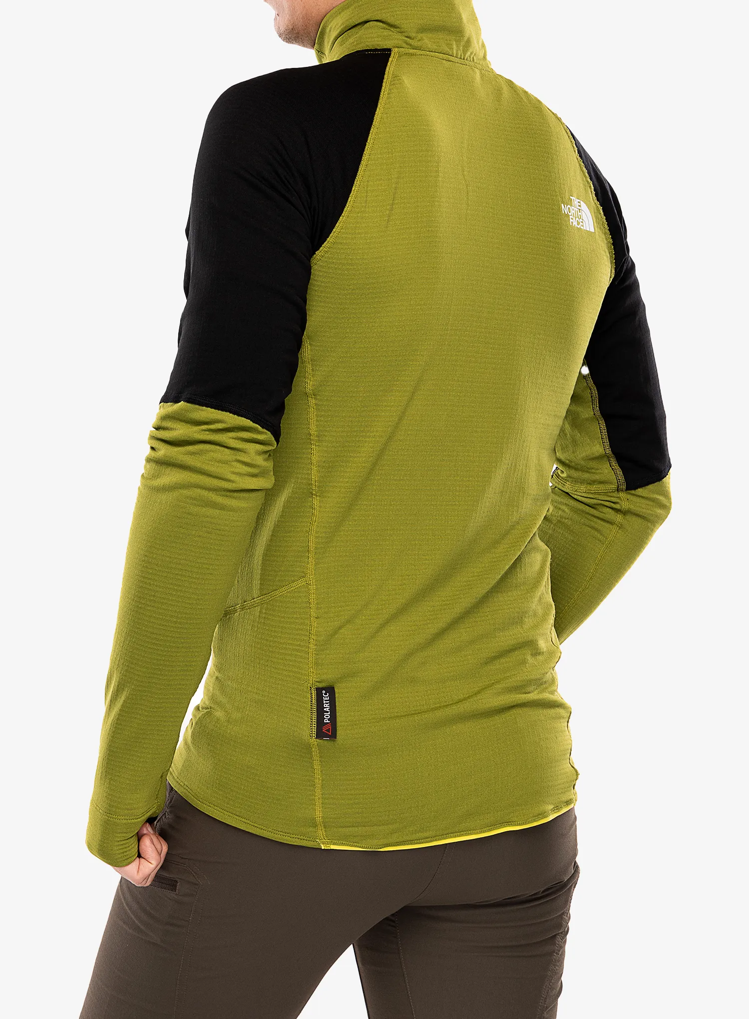 Flis The North Face Bolt Polartec Jacket - oak green/tnf black