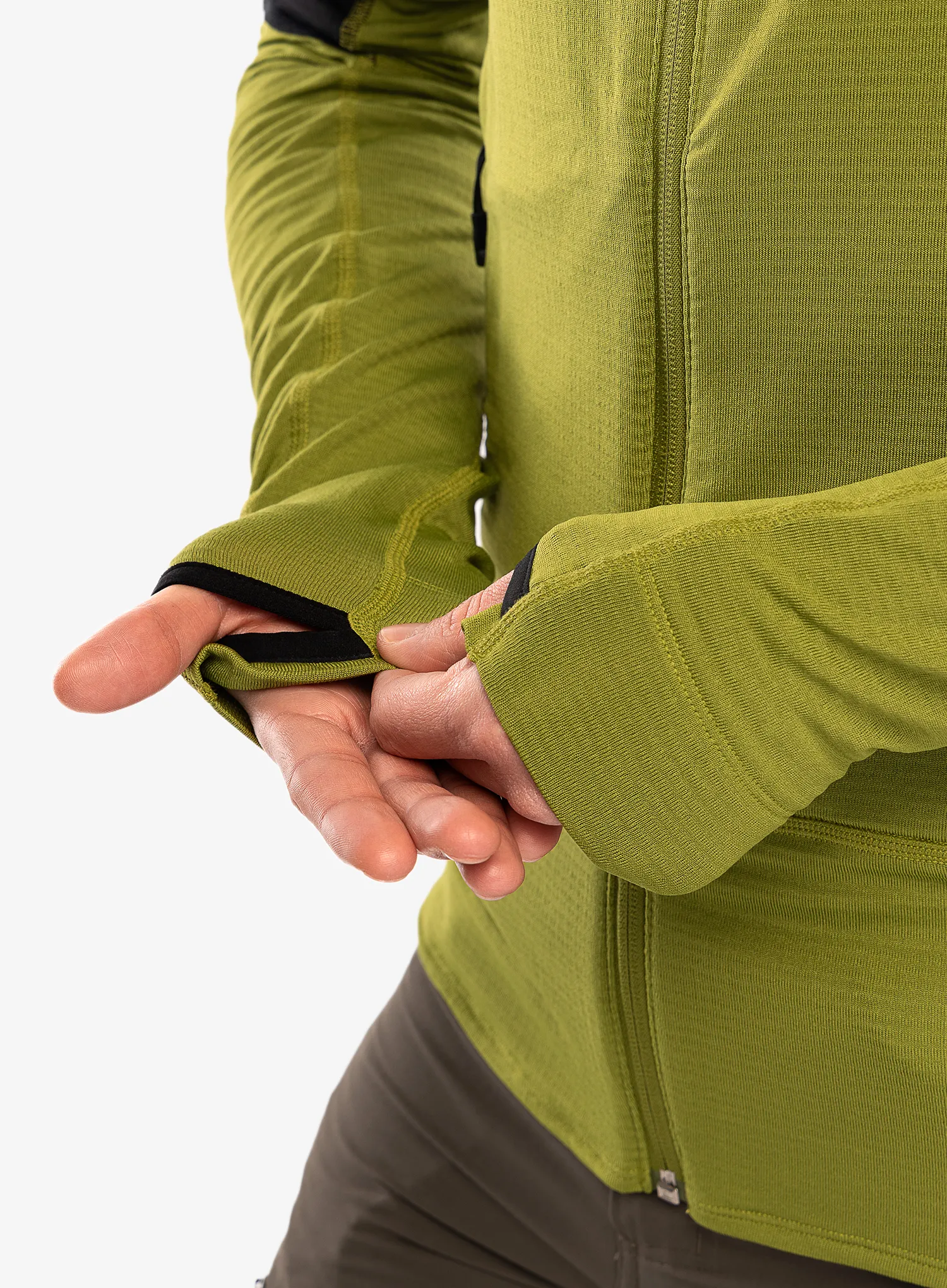 Flis The North Face Bolt Polartec Jacket - oak green/tnf black