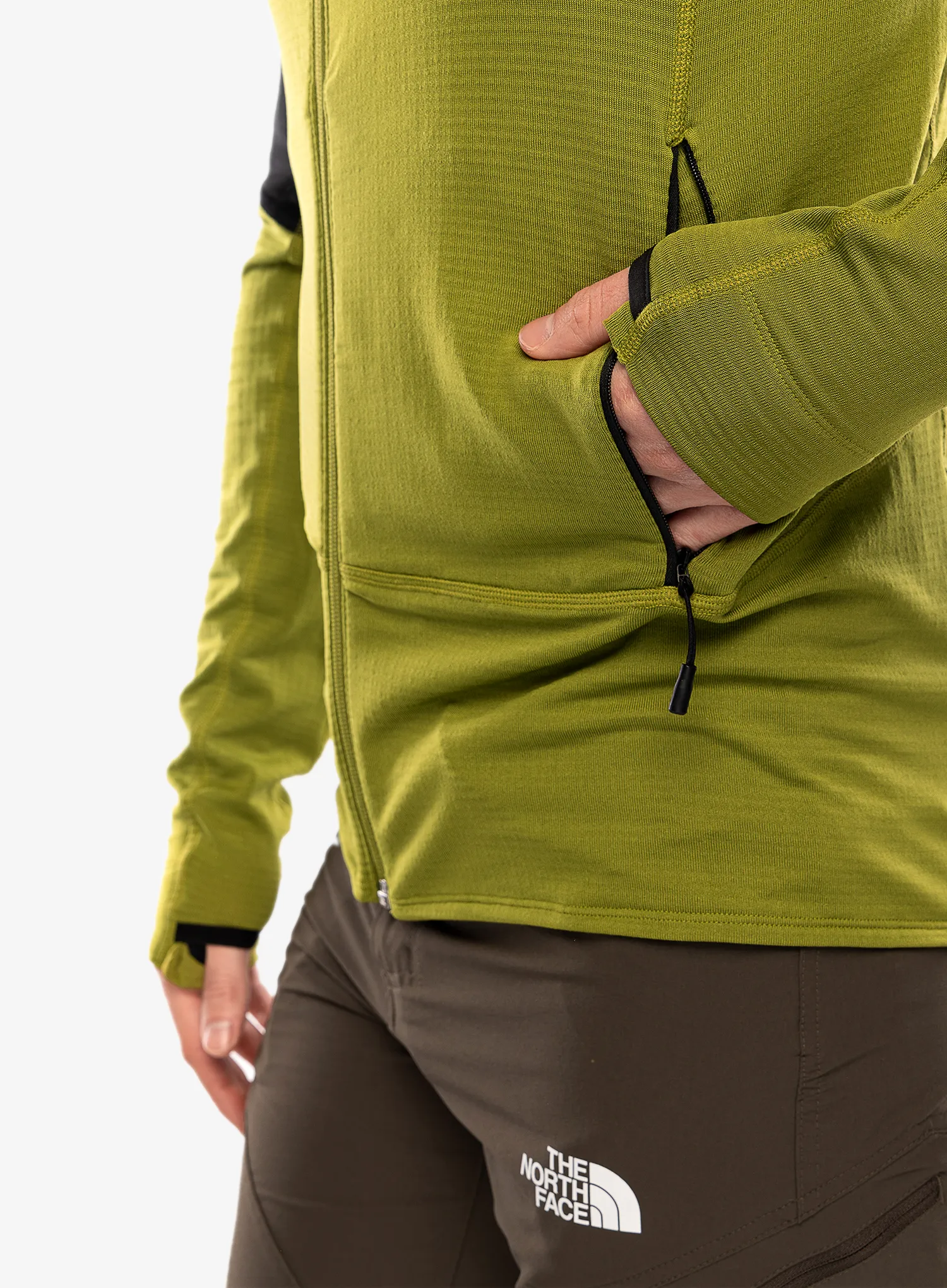 Flis The North Face Bolt Polartec Jacket - oak green/tnf black
