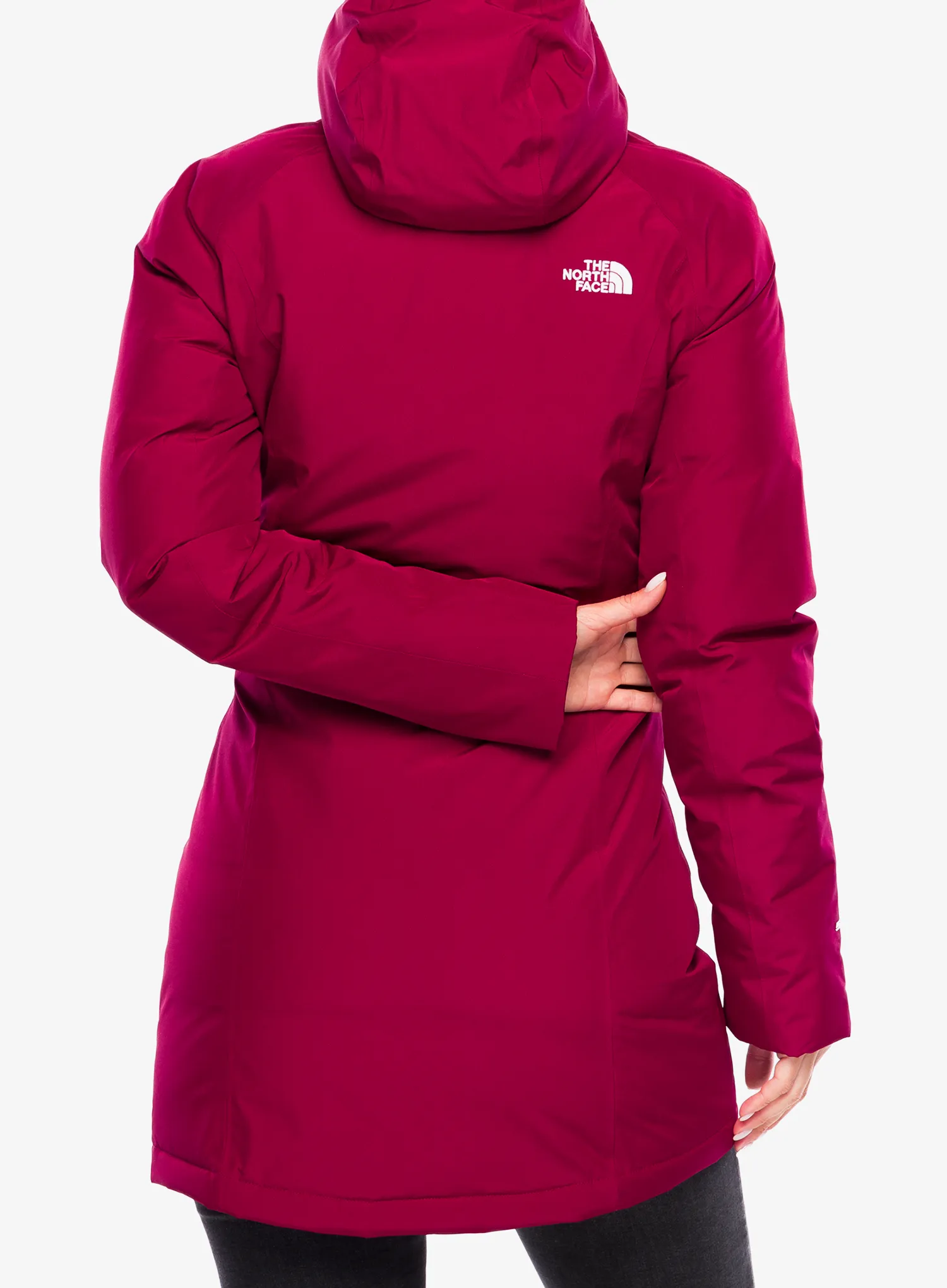 Ženski plašč The North Face Brooklyn Parka - beetroot