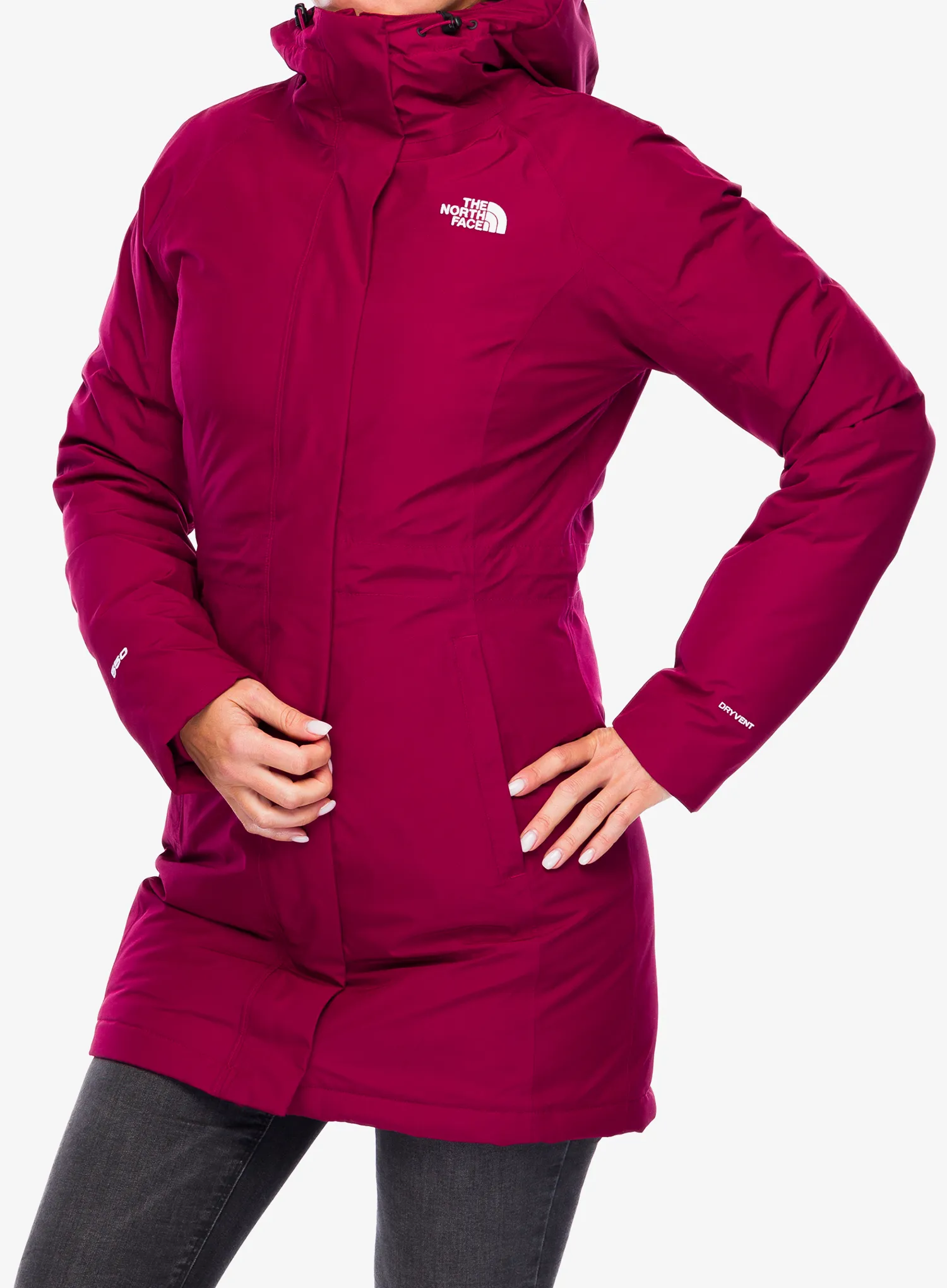 Ženski plašč The North Face Brooklyn Parka - beetroot