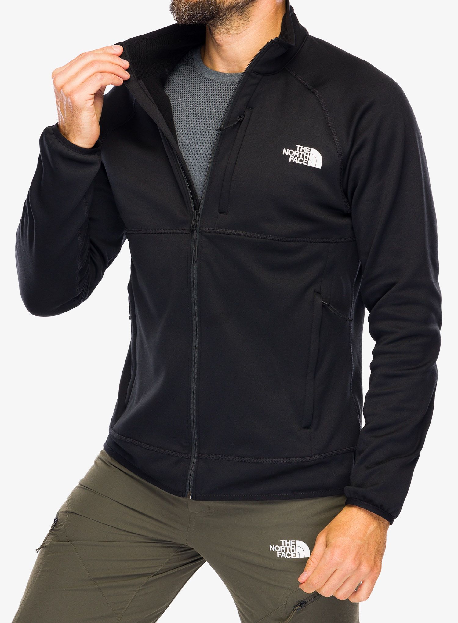 Moška jopica The North Face Canyonlands Full Zip - tnf black